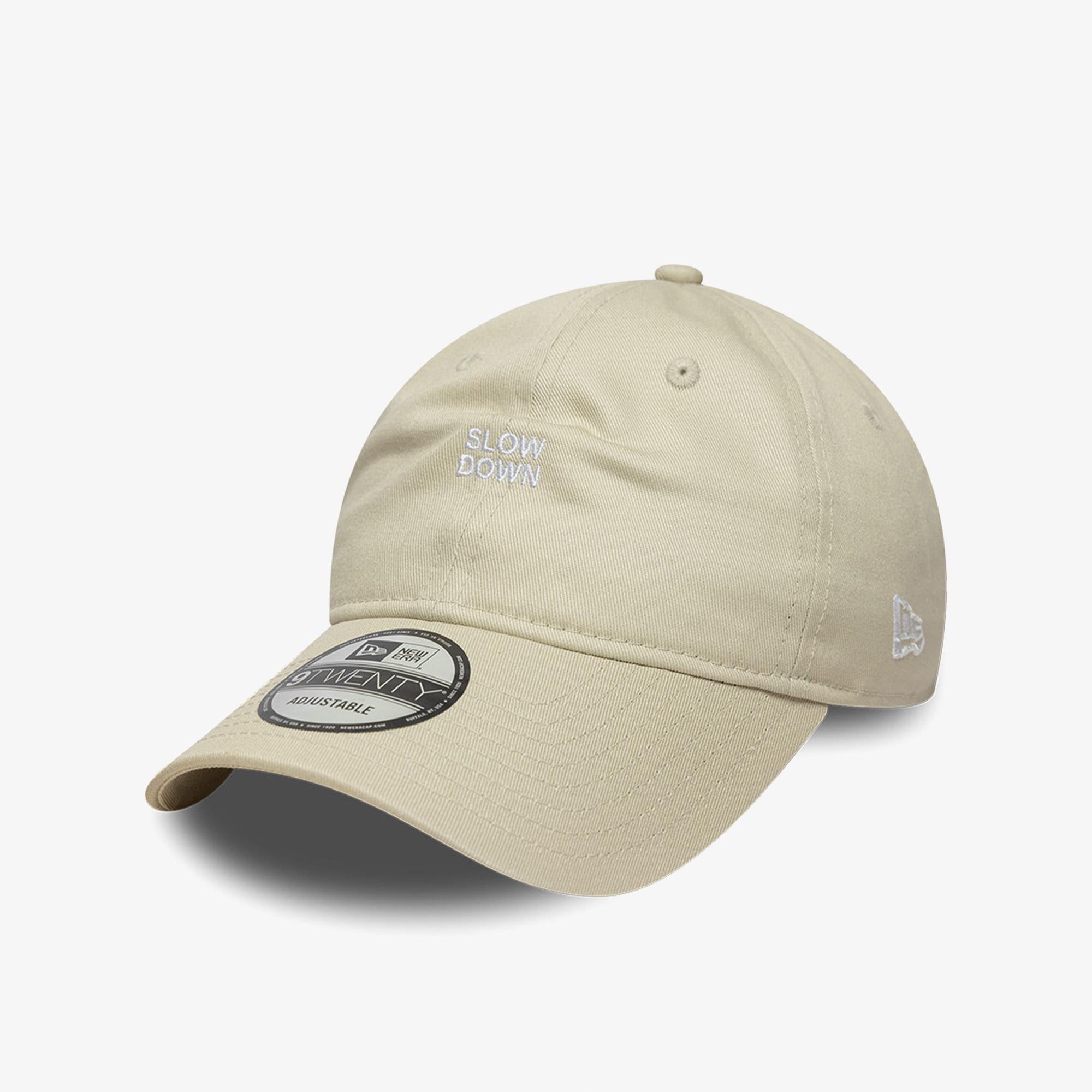 New Era Slogan Slow Down 9Twenty Unisex Bej Şapka