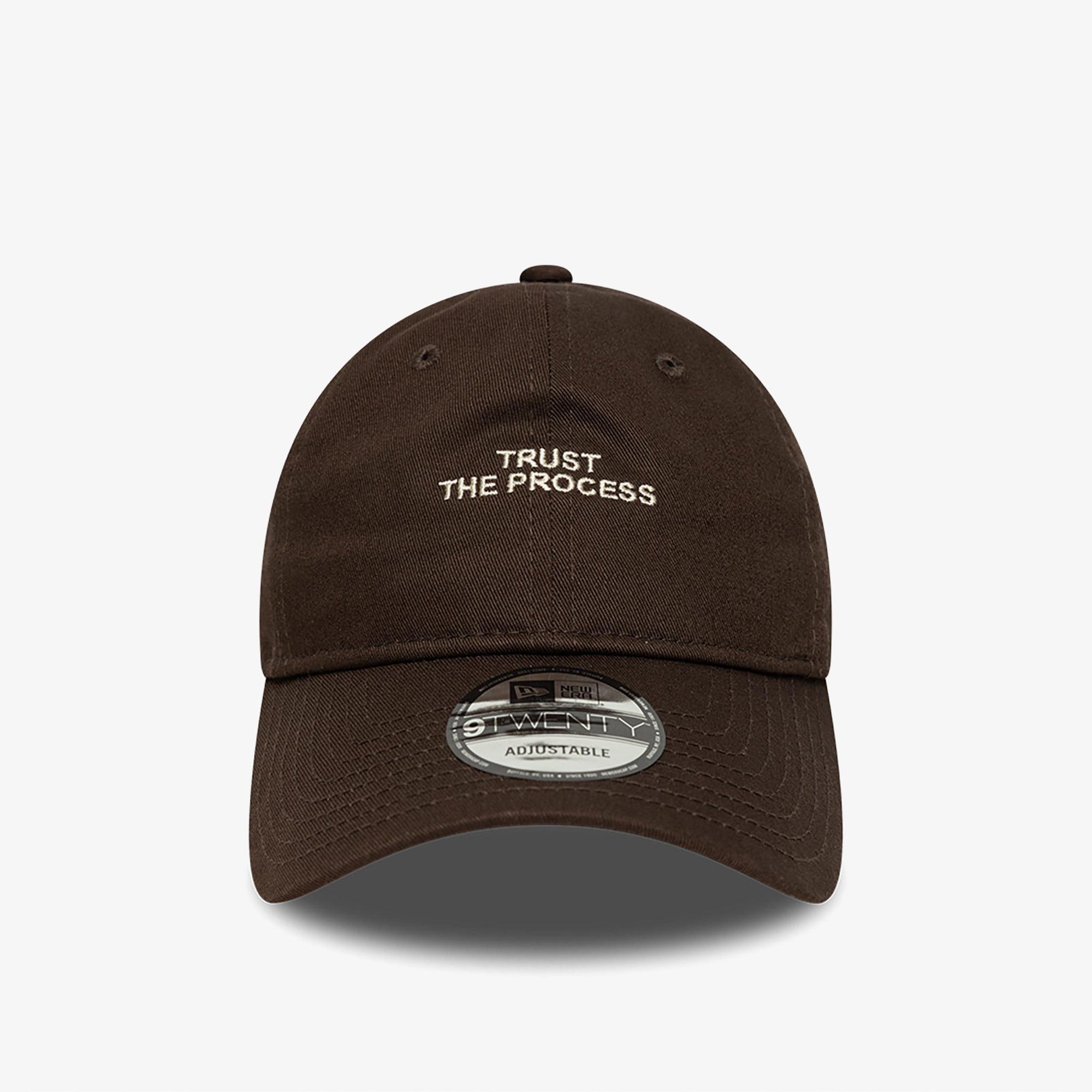 New Era Trust The Process Slogan 9Twenty Unisex Kahverengi Şapka