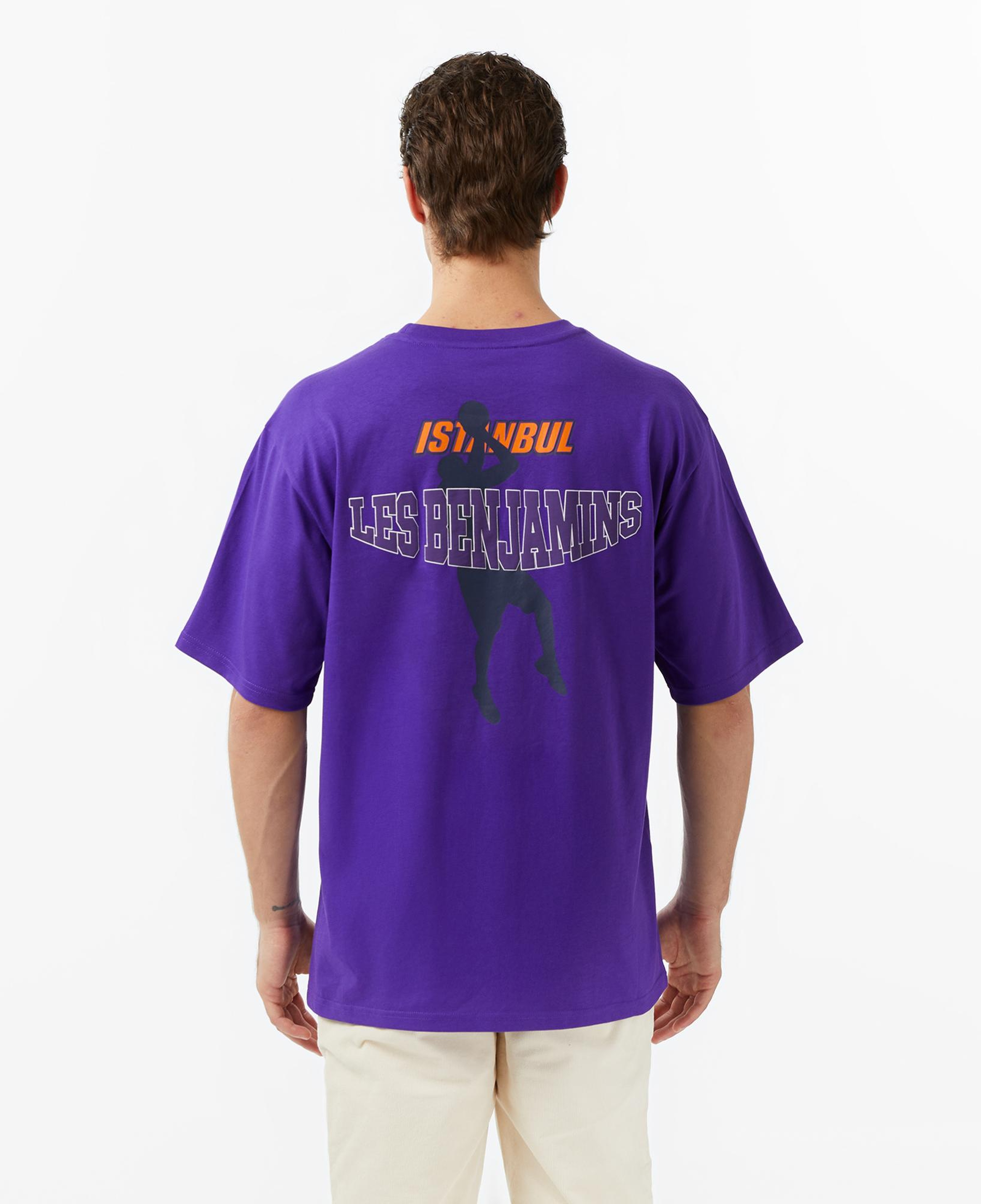 Les Benjamins Essentials 709 Erkek Mor T-Shirt