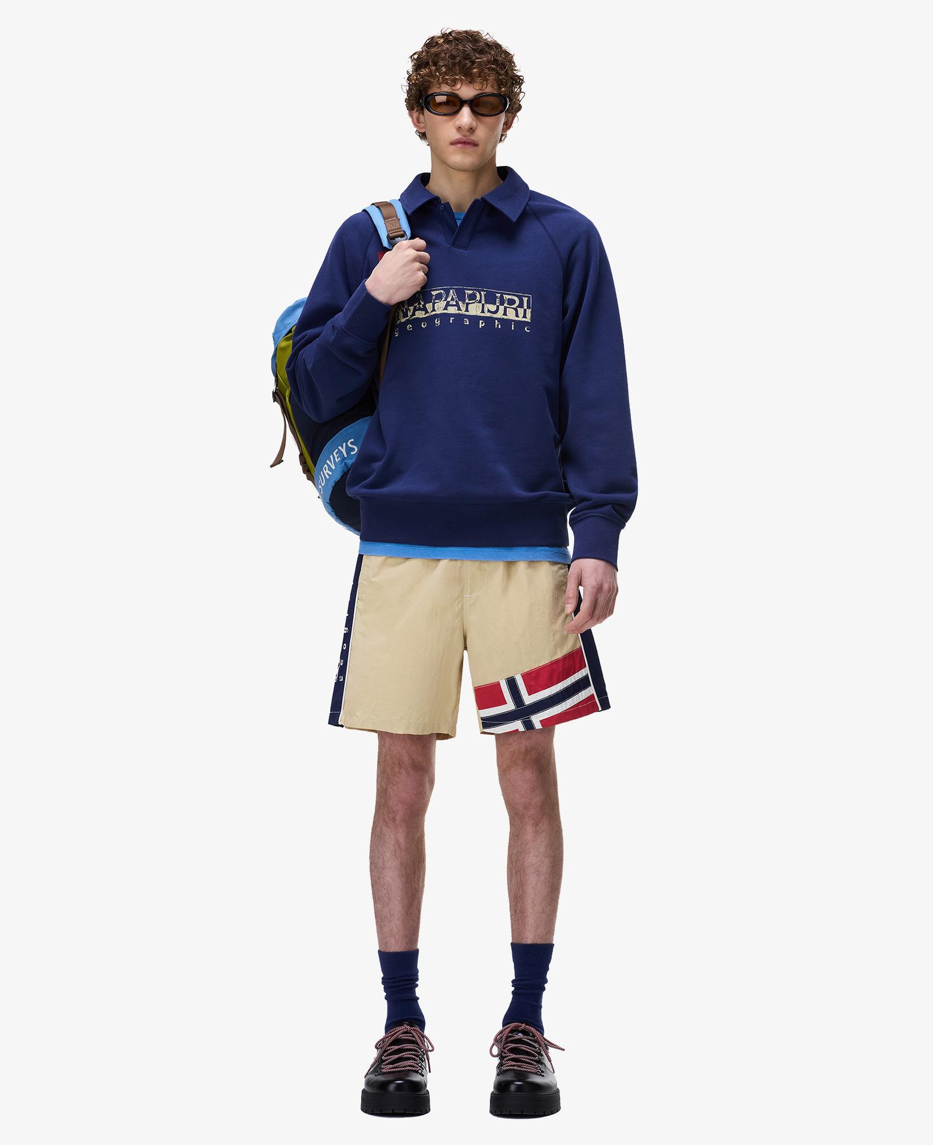 Napapijri V-Reflect Erkek Krem Deniz Şortu