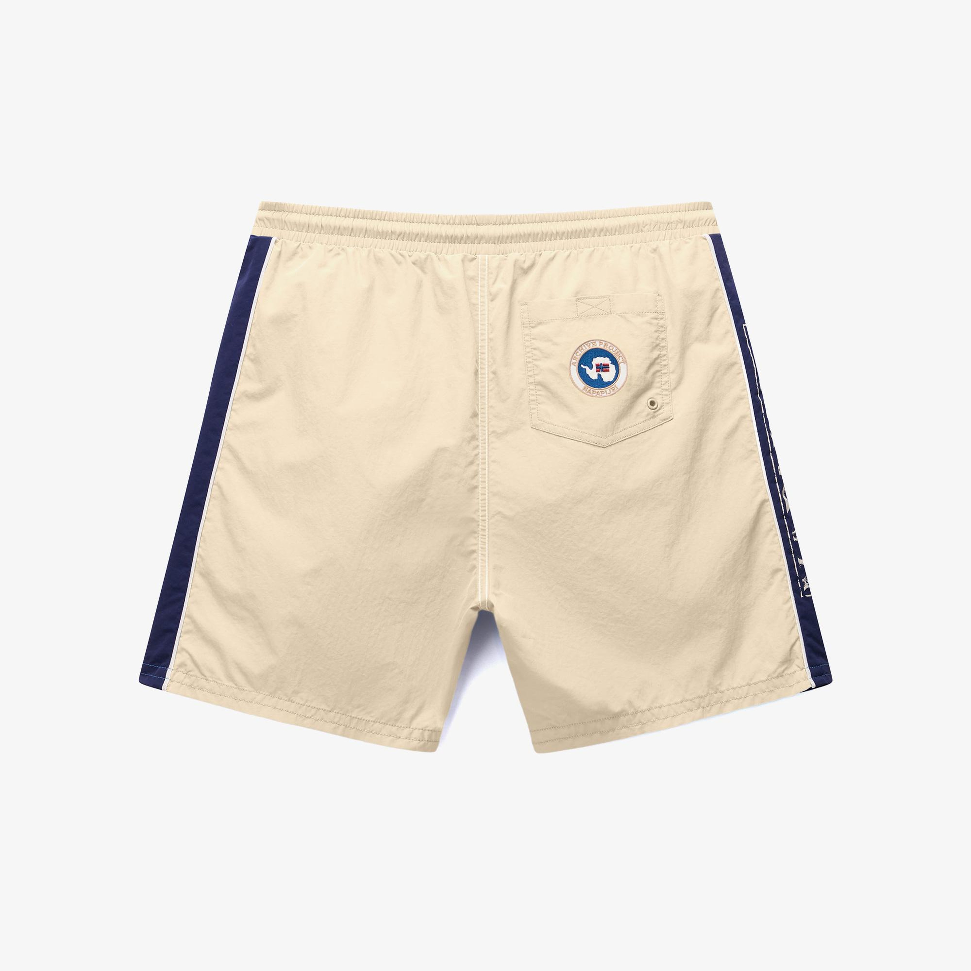 Napapijri V-Reflect Erkek Krem Deniz Şortu