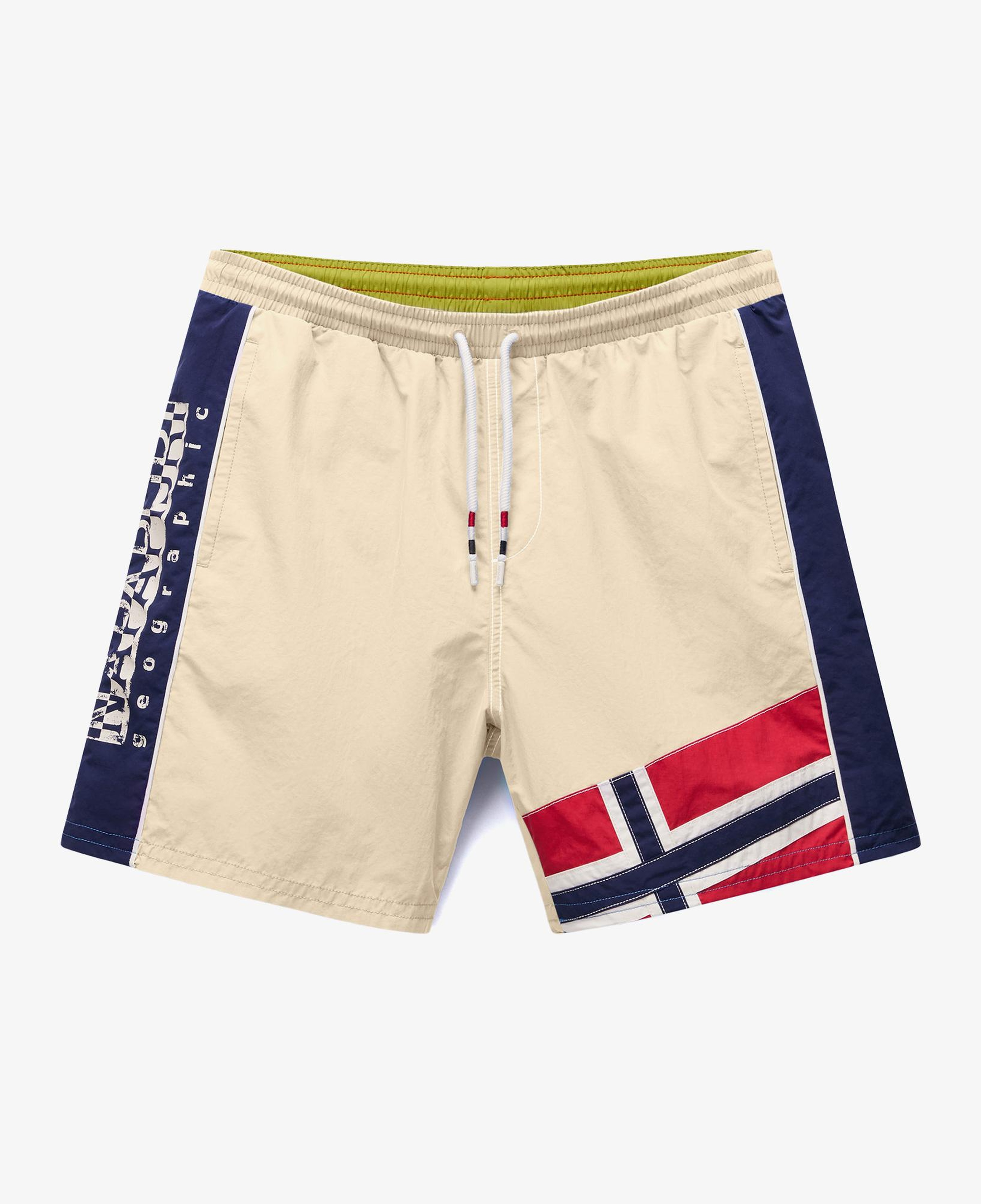 Napapijri V-Reflect Erkek Krem Deniz Şortu