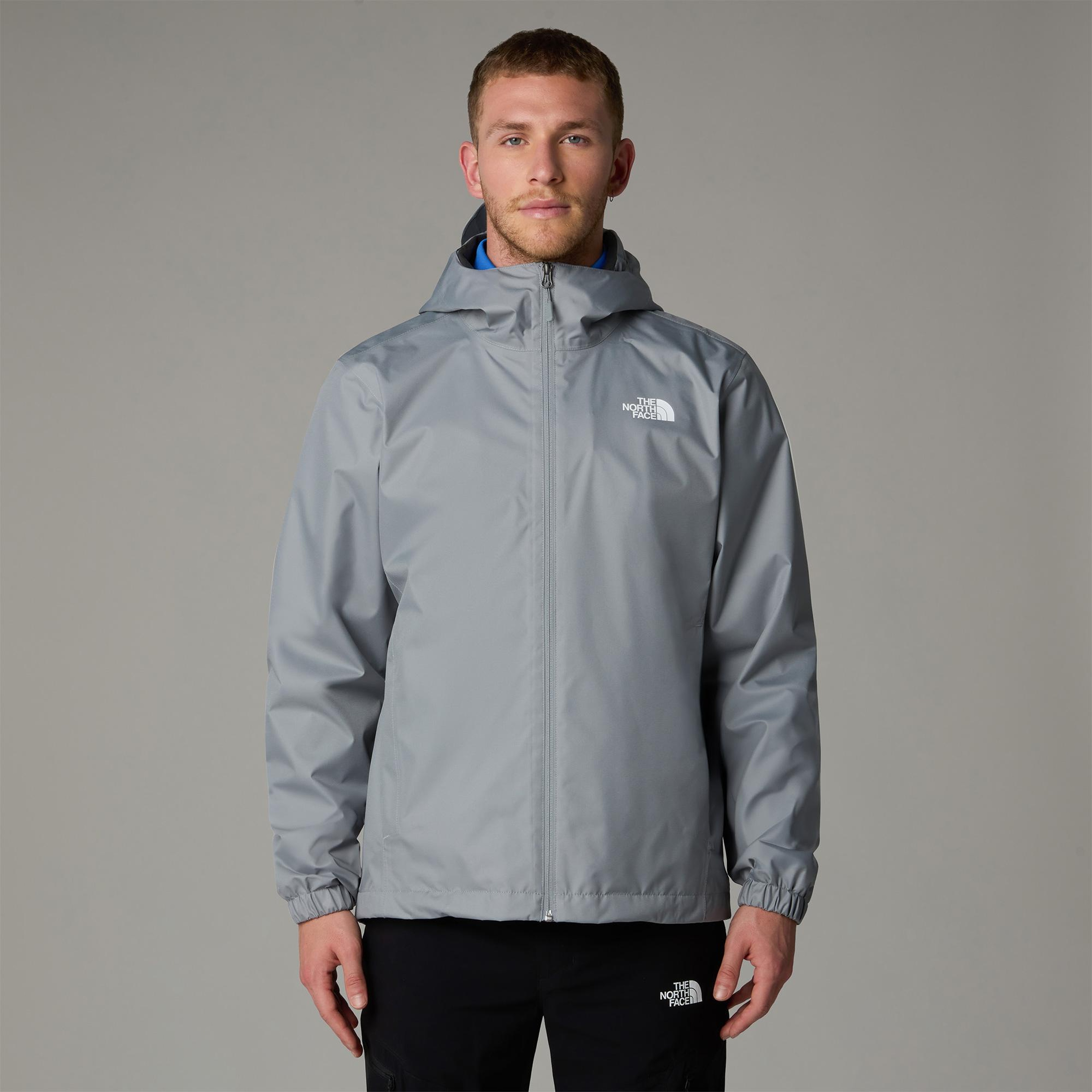 The North Face Quest Kapüşonlu Erkek Gri Mont