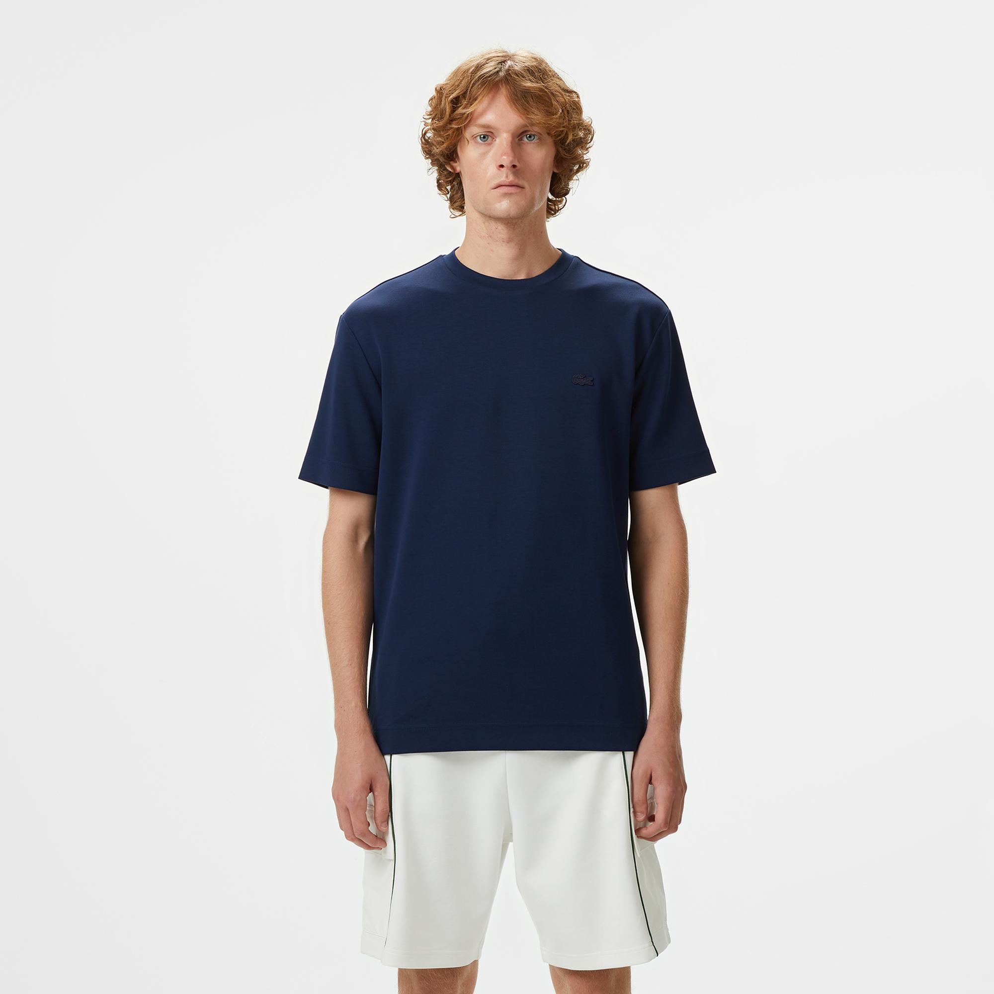 Lacoste Erkek Oversize Fit Bisiklet Yaka Lacivert T-Shirt
