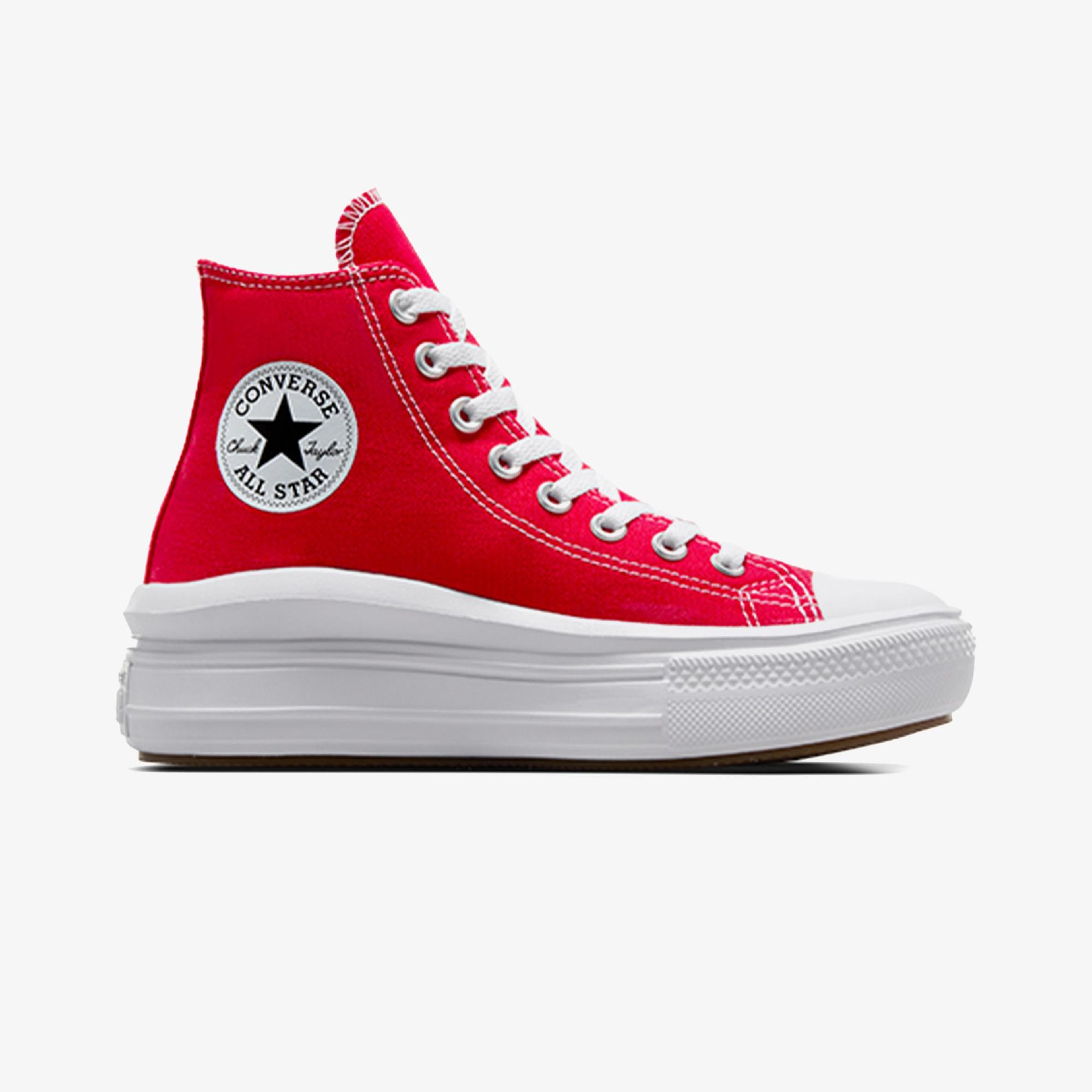 Converse Chuck Taylor All Star Move Platform Kadın Kırmızı Sneaker