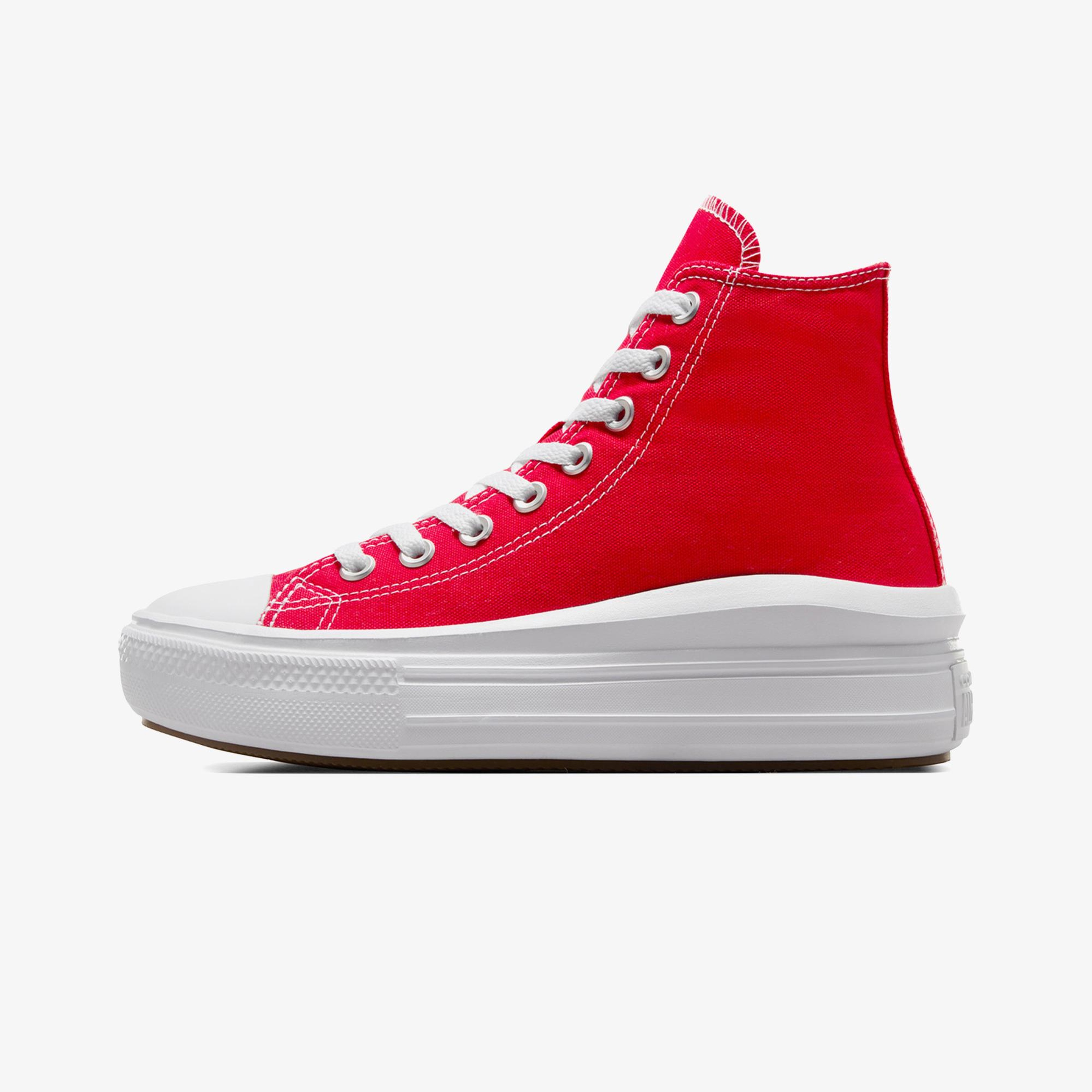 Converse Chuck Taylor All Star Move Platform Kadın Kırmızı Sneaker