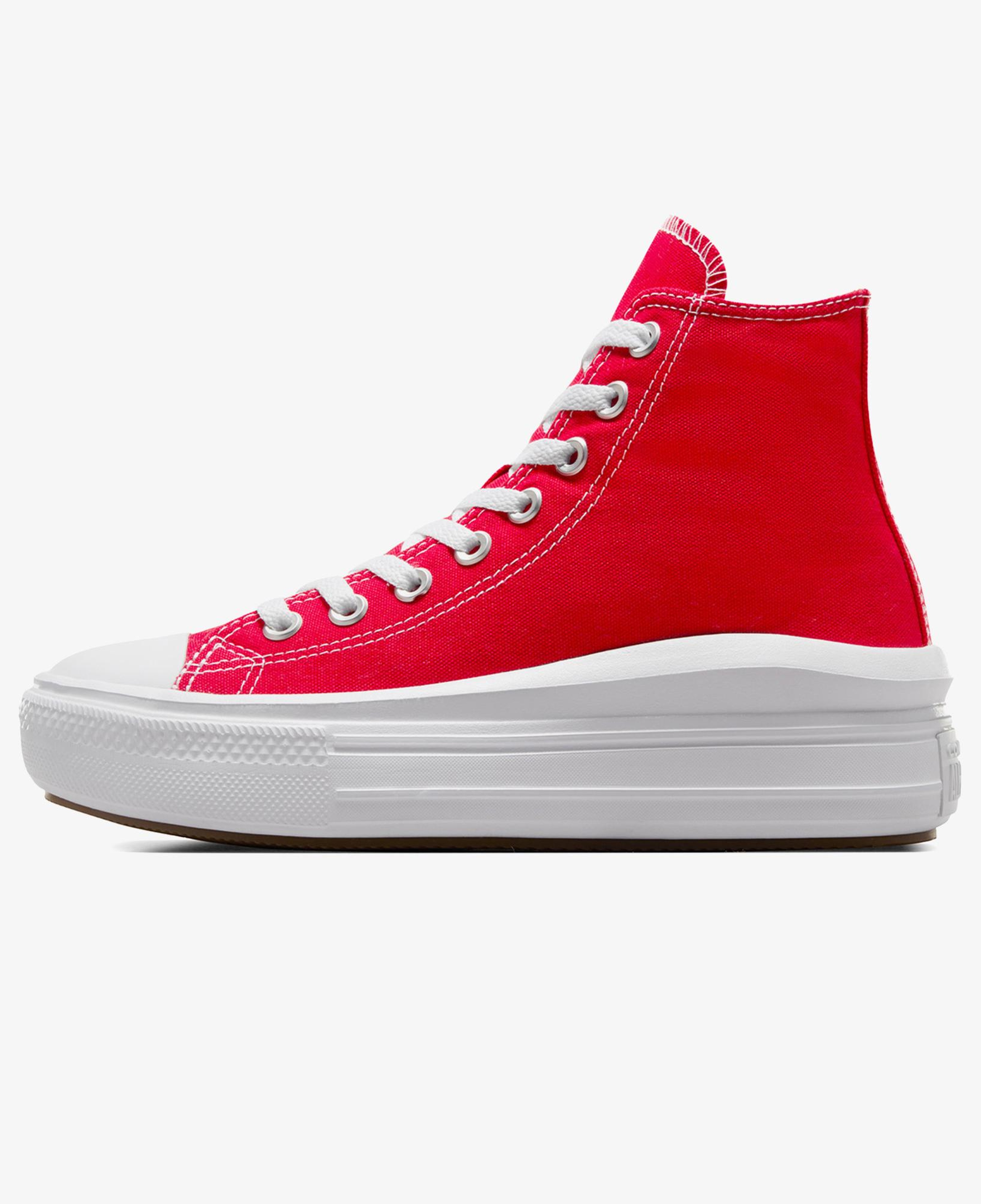 Converse Chuck Taylor All Star Move Platform Kadın Kırmızı Sneaker