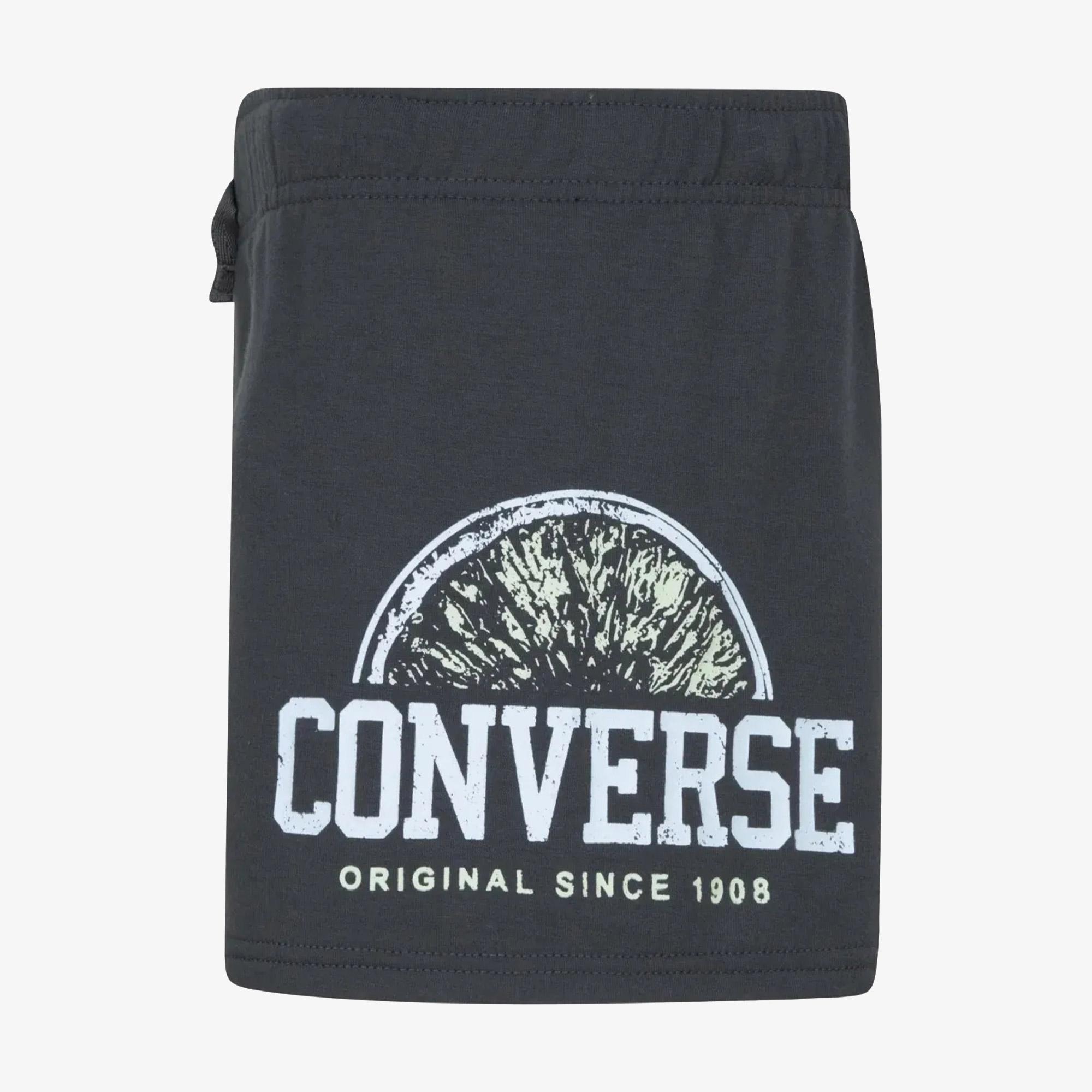 Converse Graphic Knit Çocuk Siyah Şort