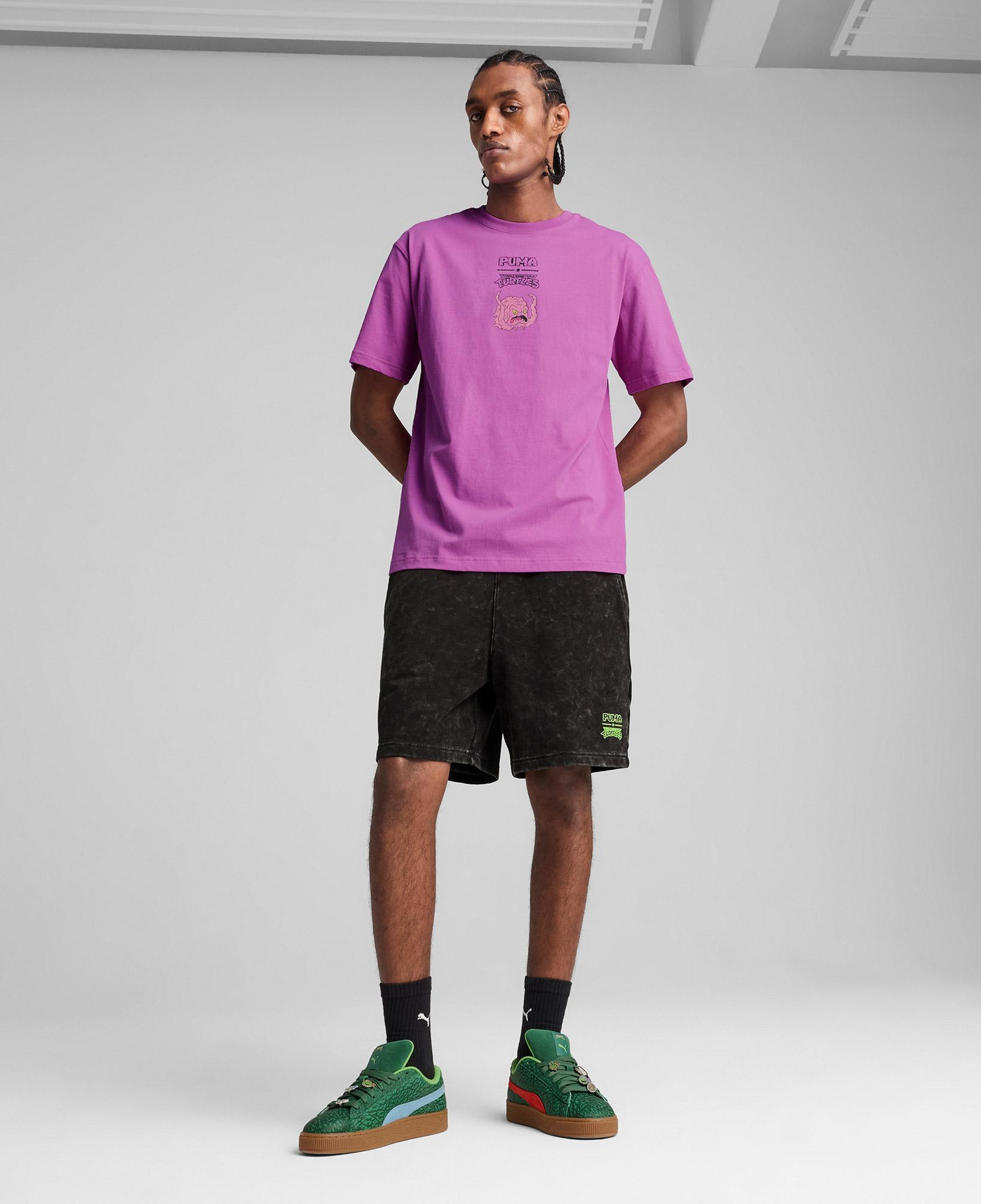 Puma X Tmnt Graphic Erkek Mor T-Shirt