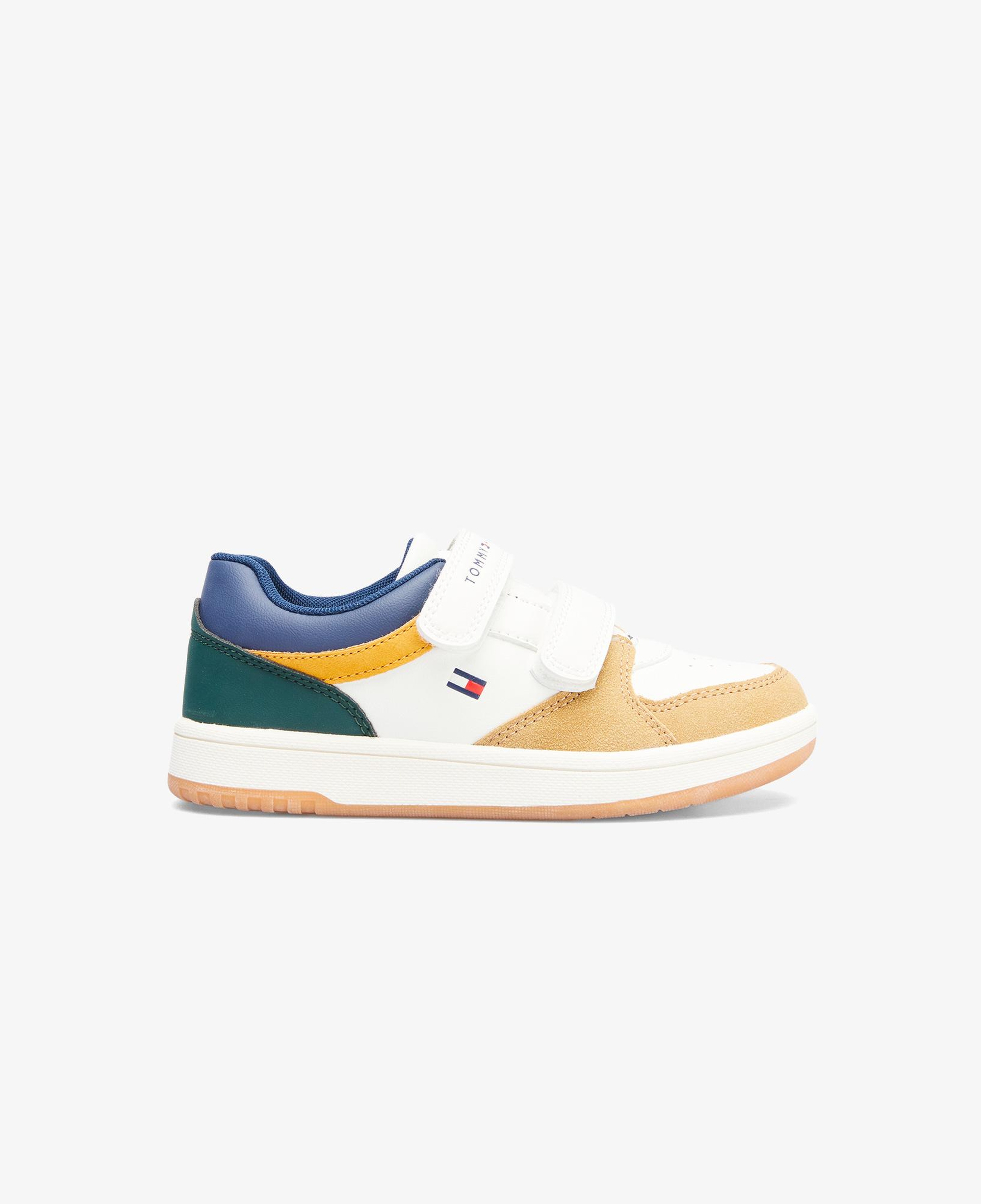 Tommy Hilfiger Flag Low Cut Velcro Çocuk Beyaz Spor Ayakkabı