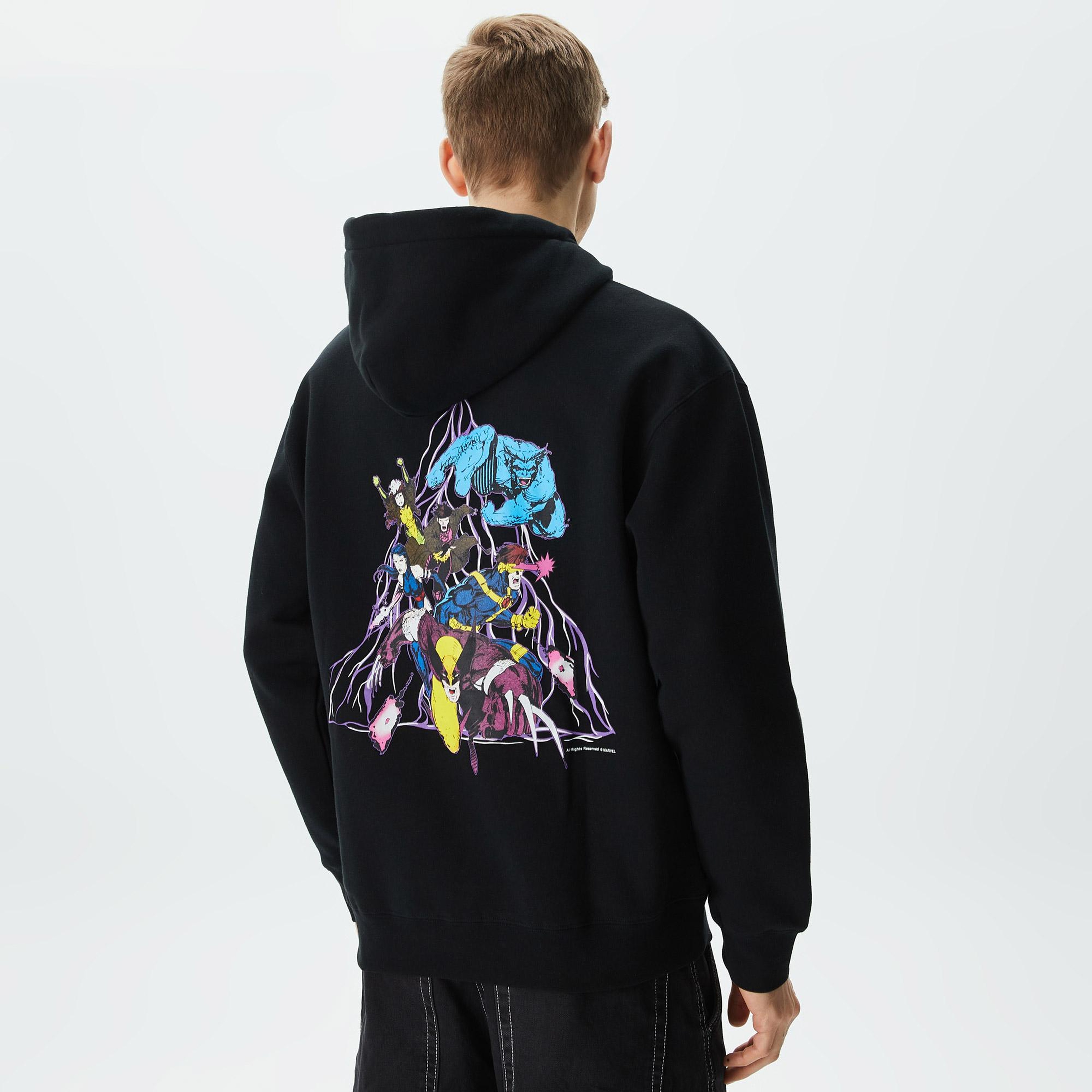 HUF X-Men TT Pullover Erkek Siyah Hoodie