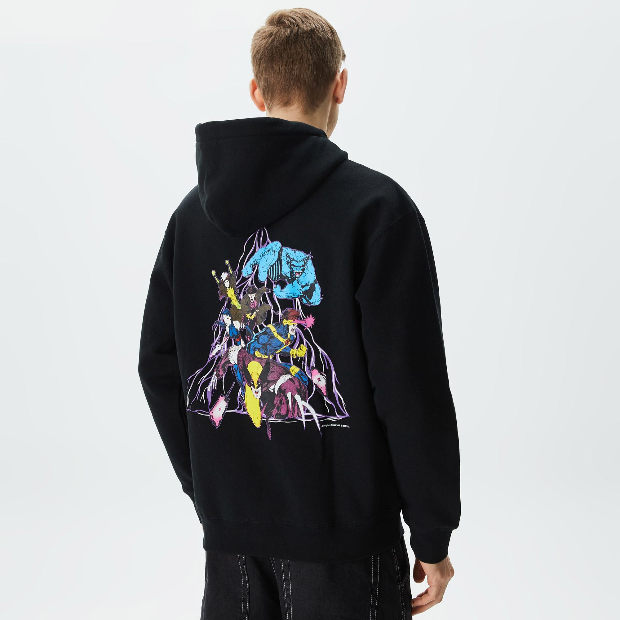 HUF X-Men TT Pullover Erkek Siyah Hoodie
