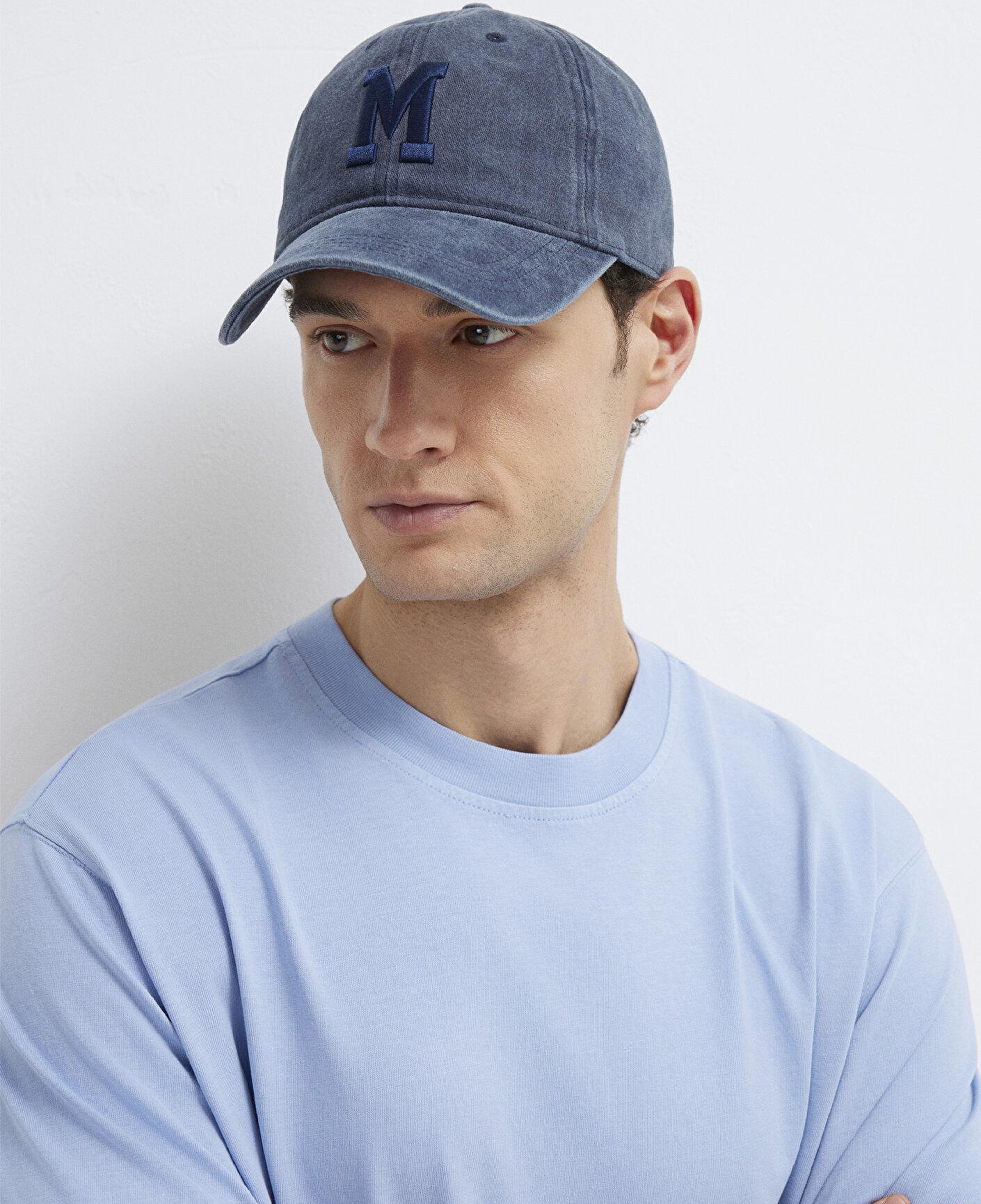 Mavi M Logo Detaylı Mavi Şapka 0911156-70834