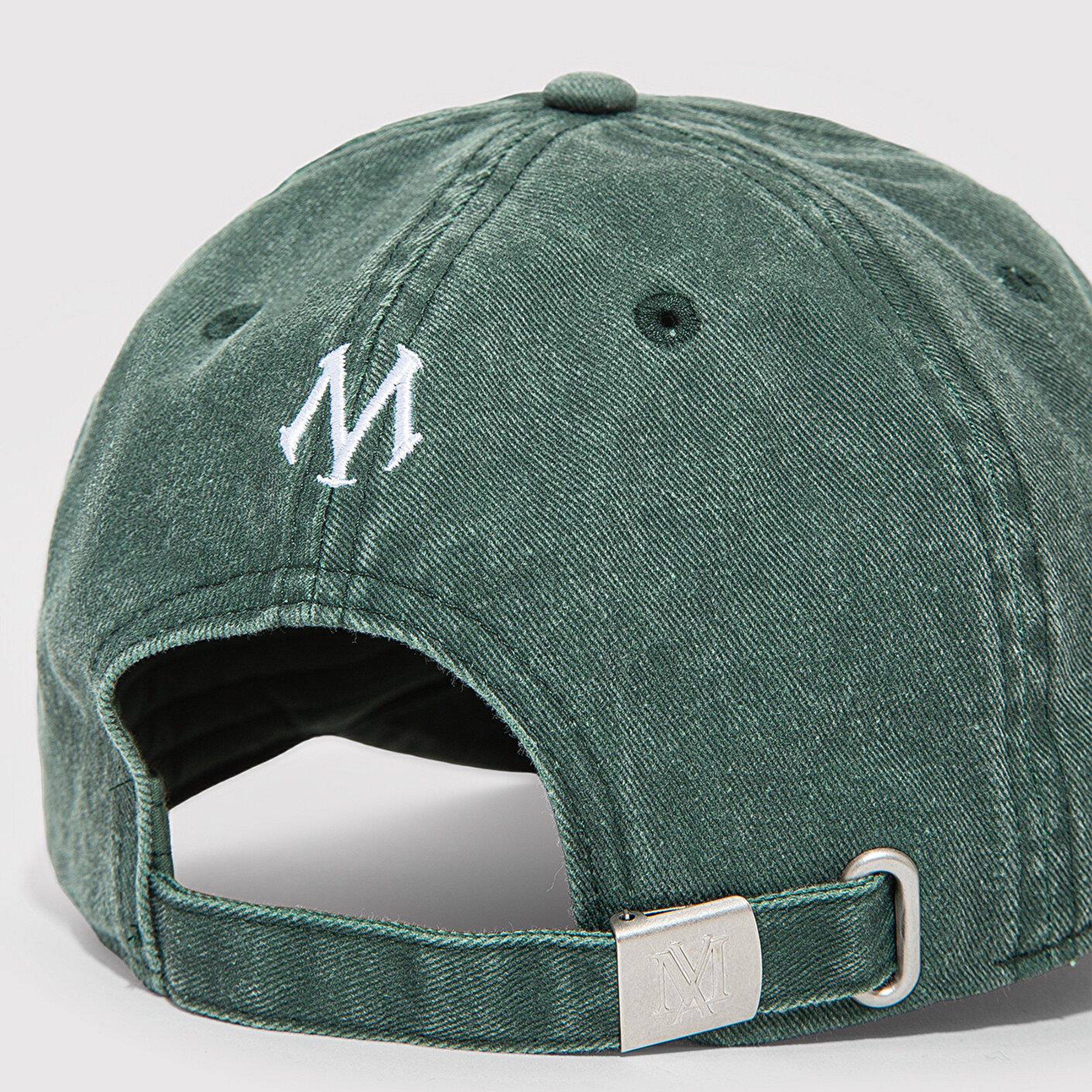 Mavi Nakışlı Yeşil Şapka 0911884-30695