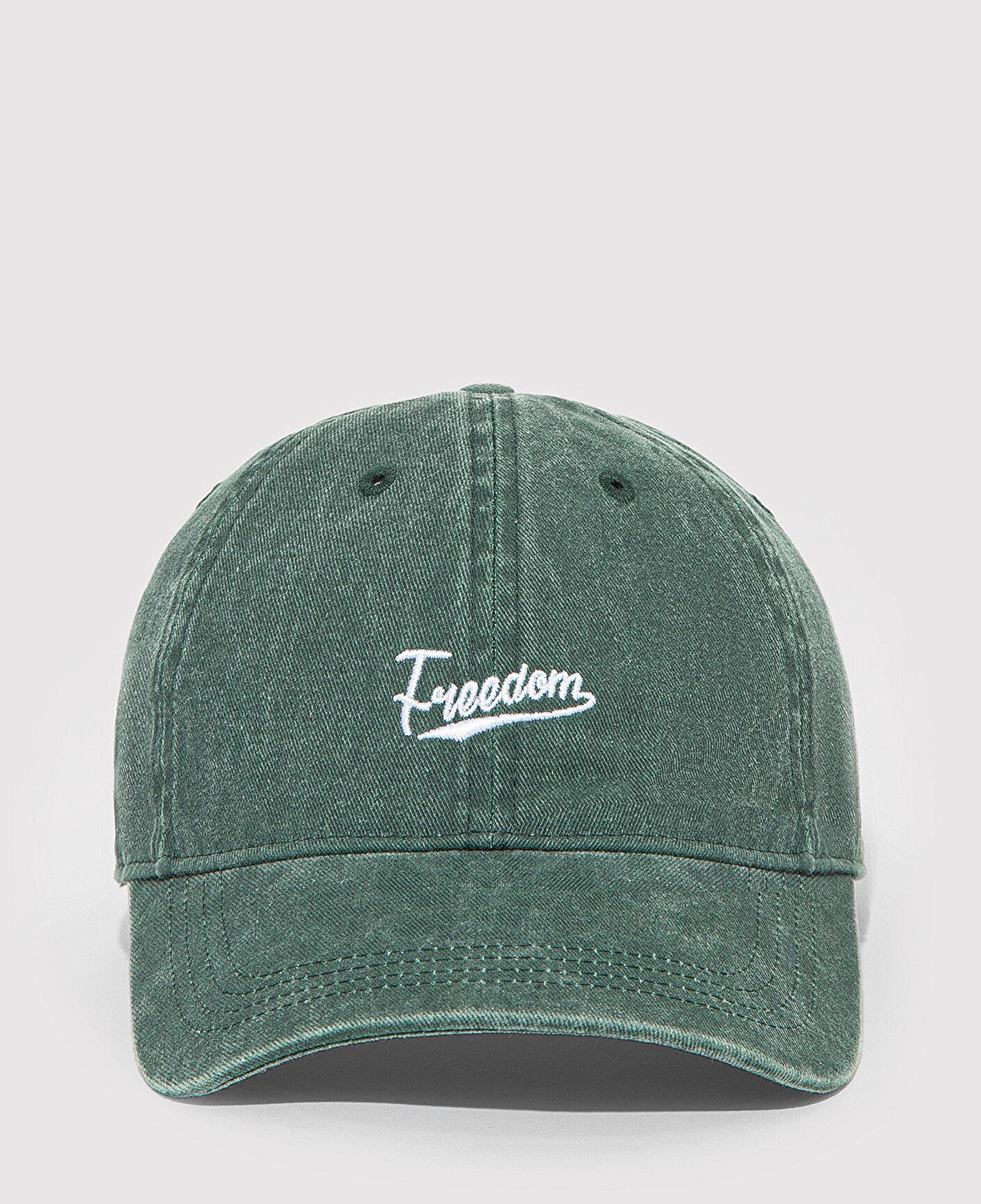 Mavi Nakışlı Yeşil Şapka 0911884-30695