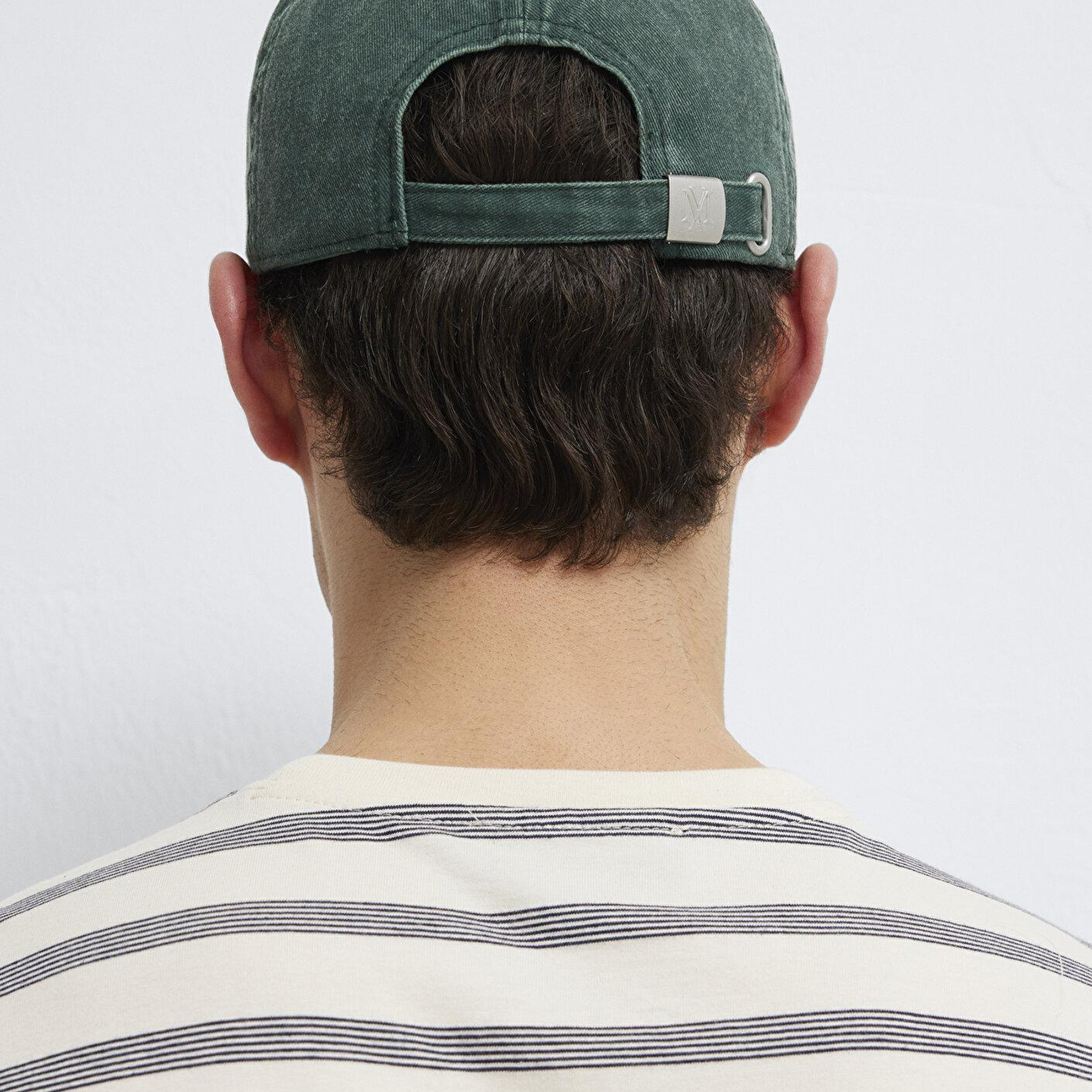 Mavi Nakışlı Yeşil Şapka 0911884-30695