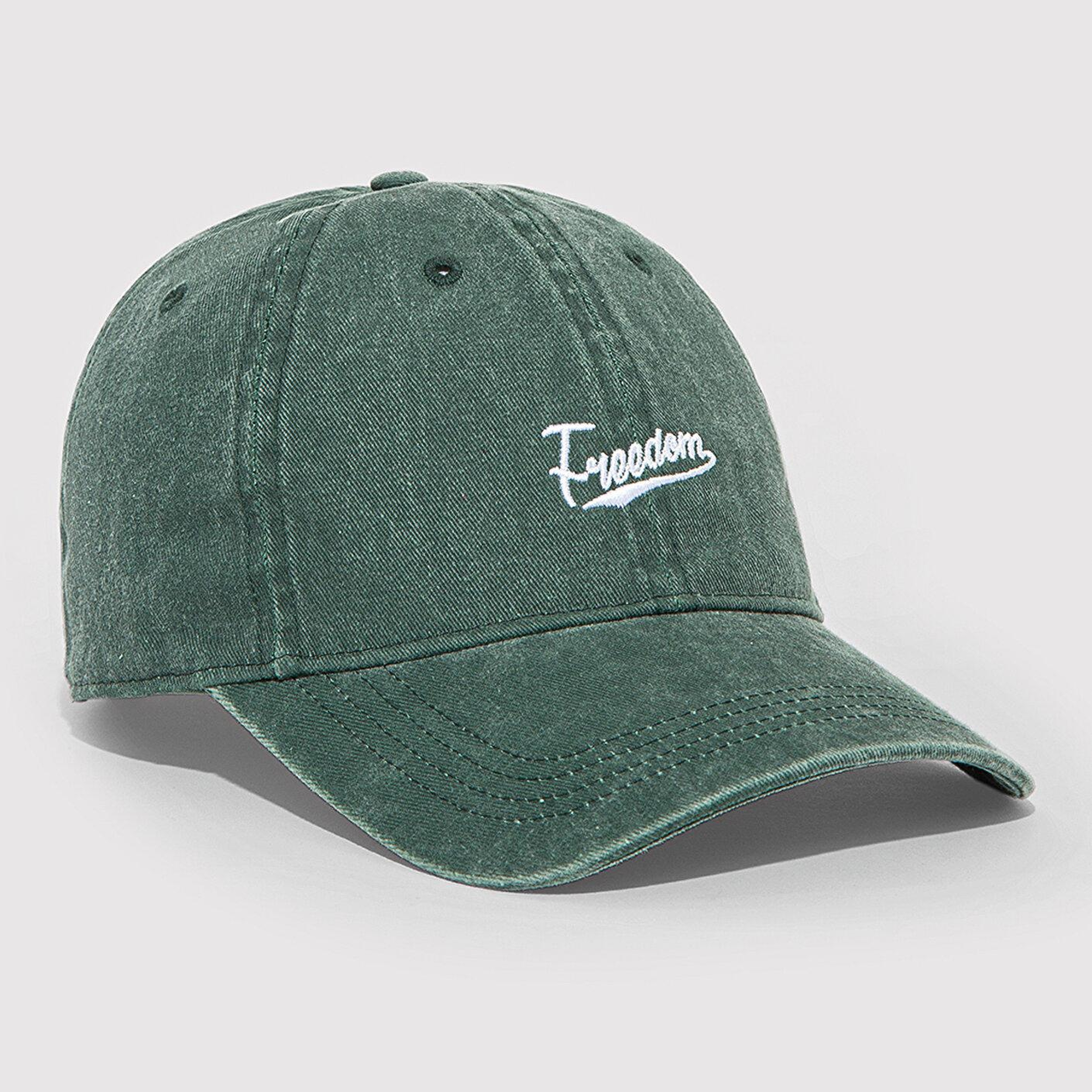 Mavi Nakışlı Yeşil Şapka 0911884-30695