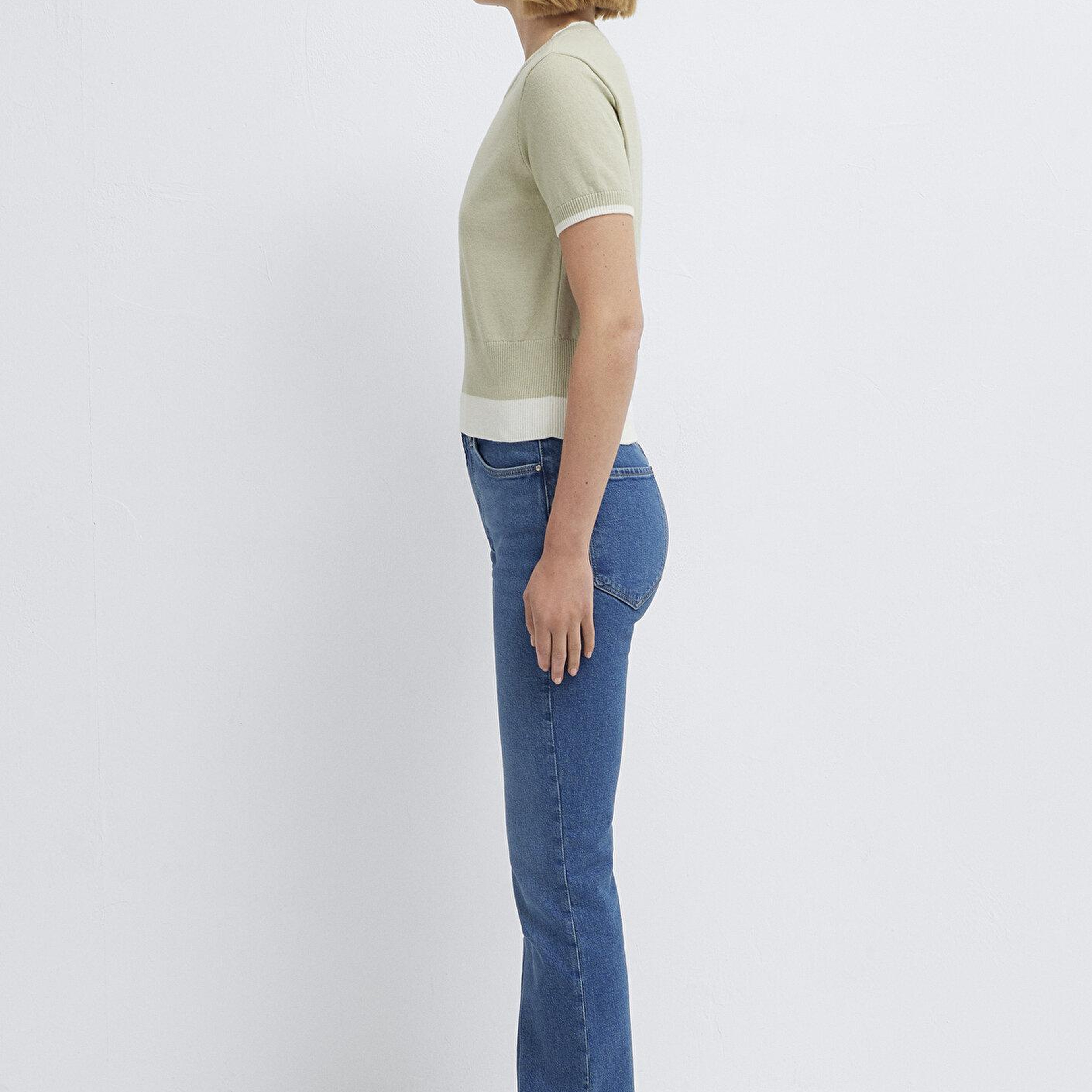 Mavi Yeşil Kazak Slim Fit / Dar Kesim 1710847-71677