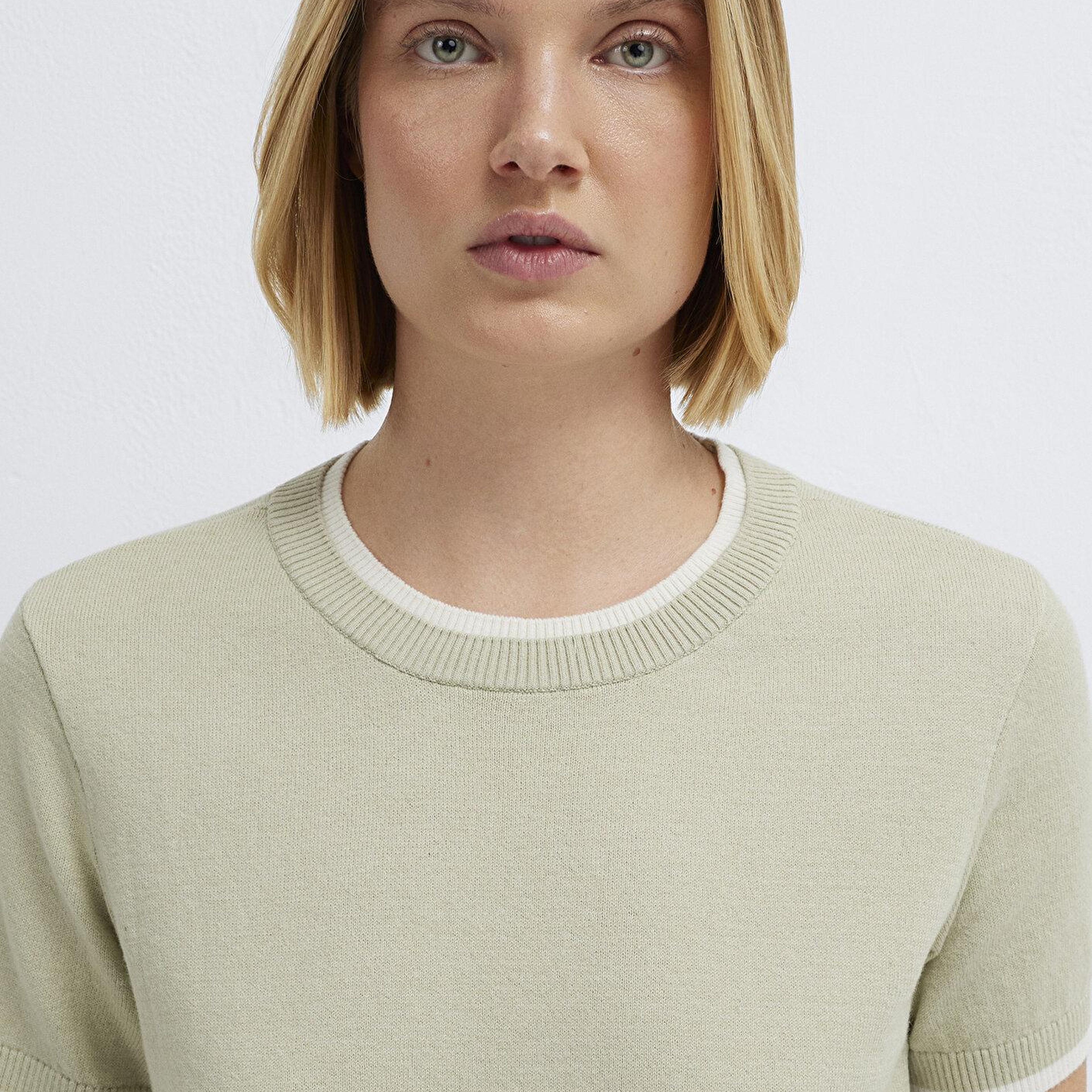 Mavi Yeşil Kazak Slim Fit / Dar Kesim 1710847-71677