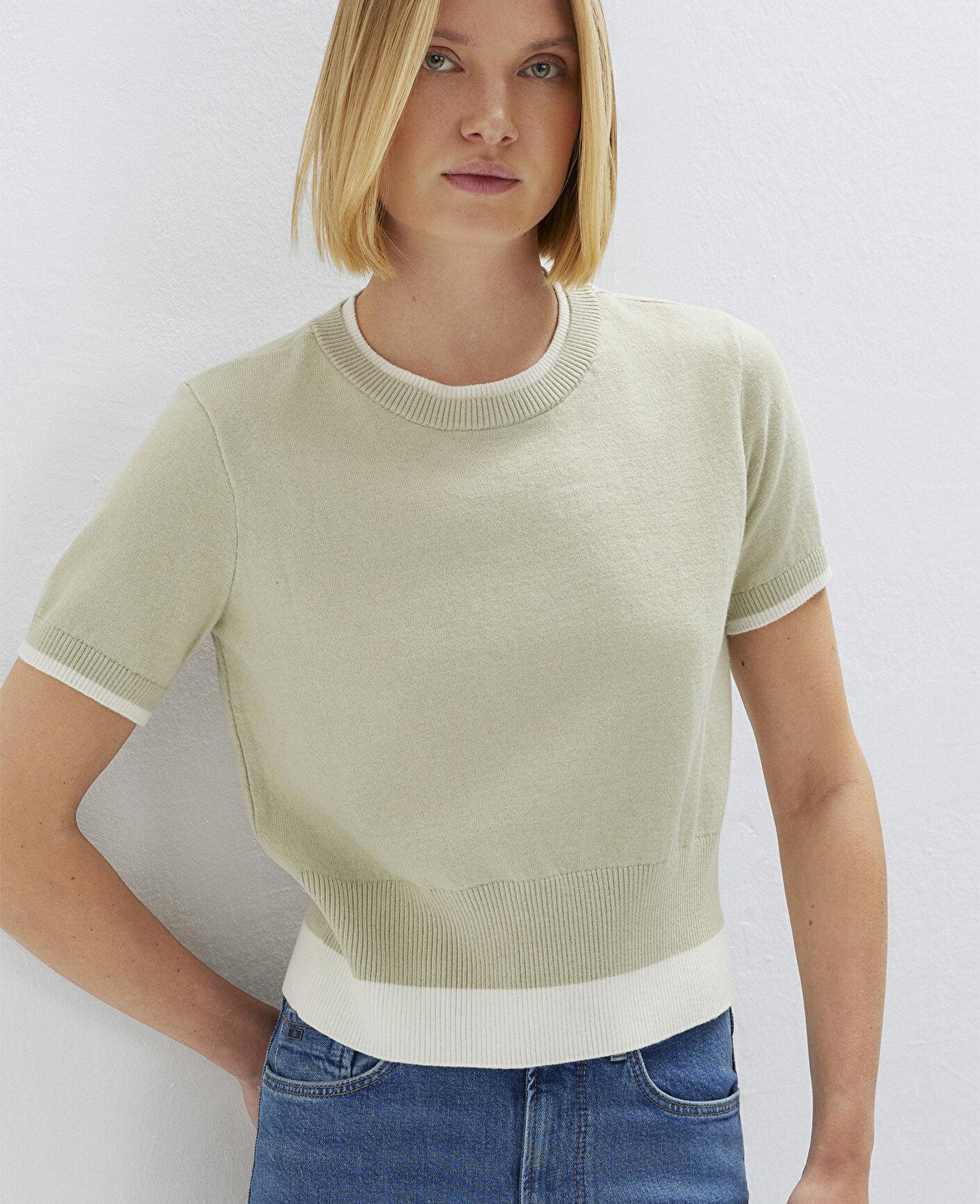 Mavi Yeşil Kazak Slim Fit / Dar Kesim 1710847-71677