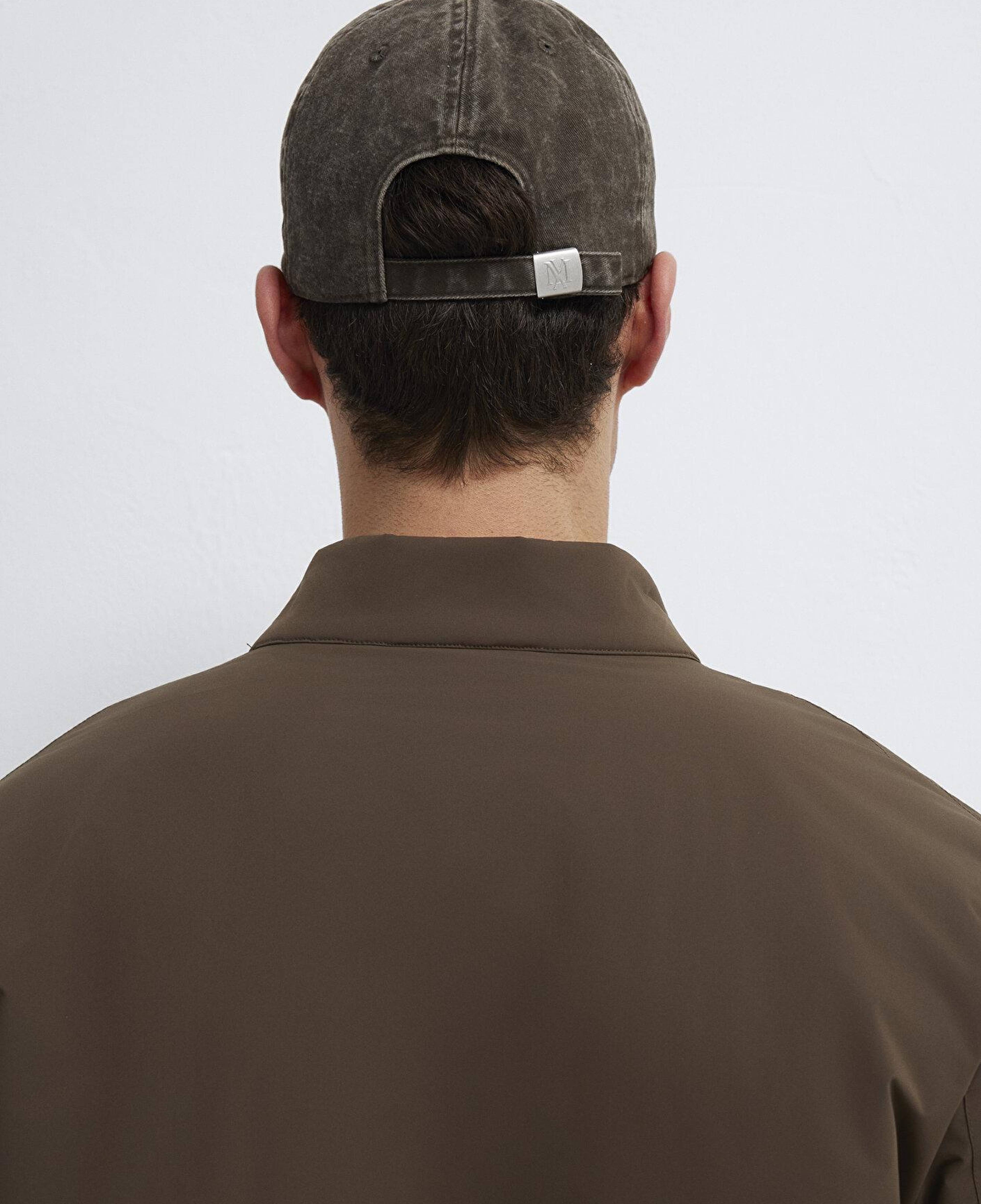 Mavi Nakışlı Kahverengi Şapka 0911884-29871