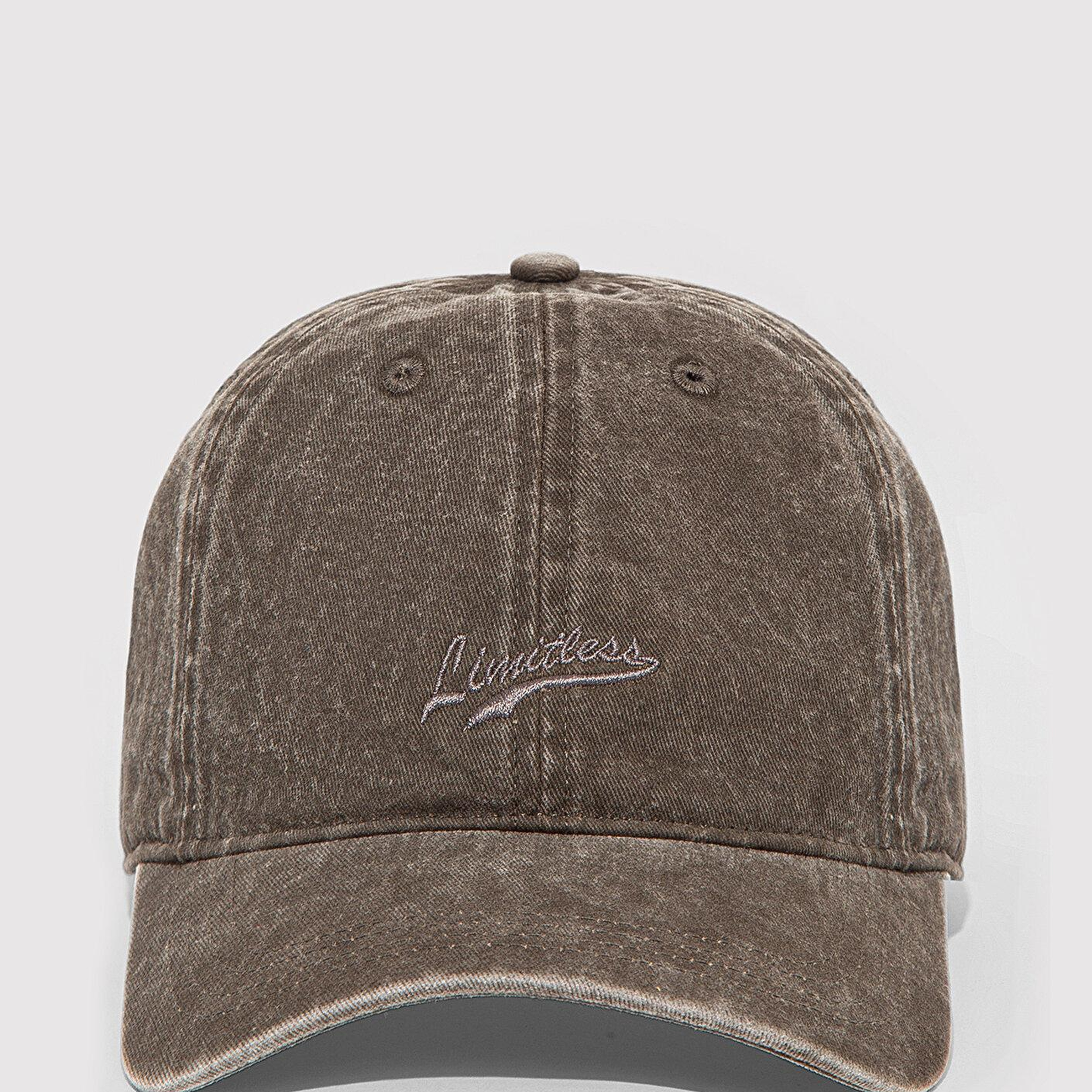 Mavi Nakışlı Kahverengi Şapka 0911884-29871