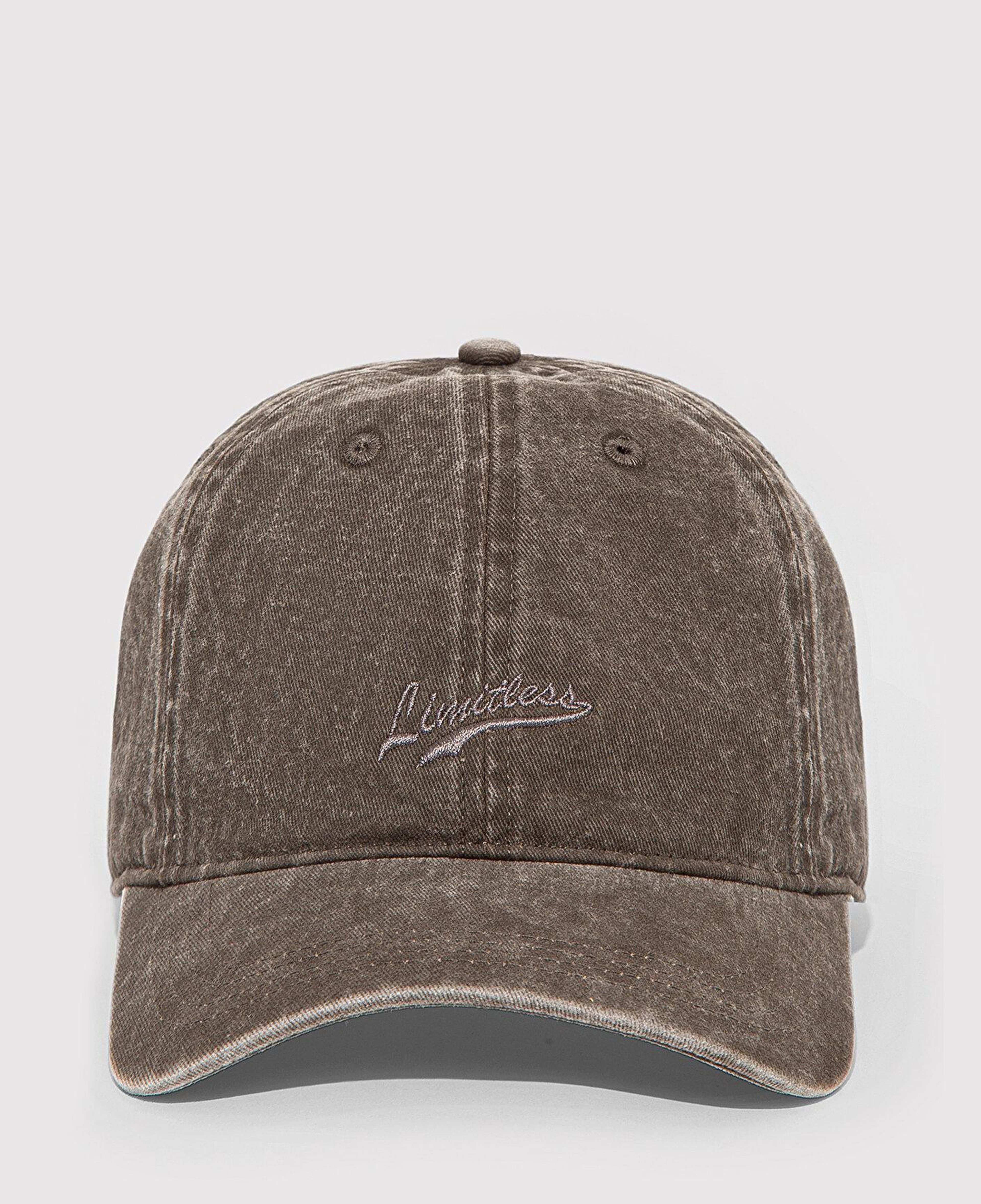 Mavi Nakışlı Kahverengi Şapka 0911884-29871