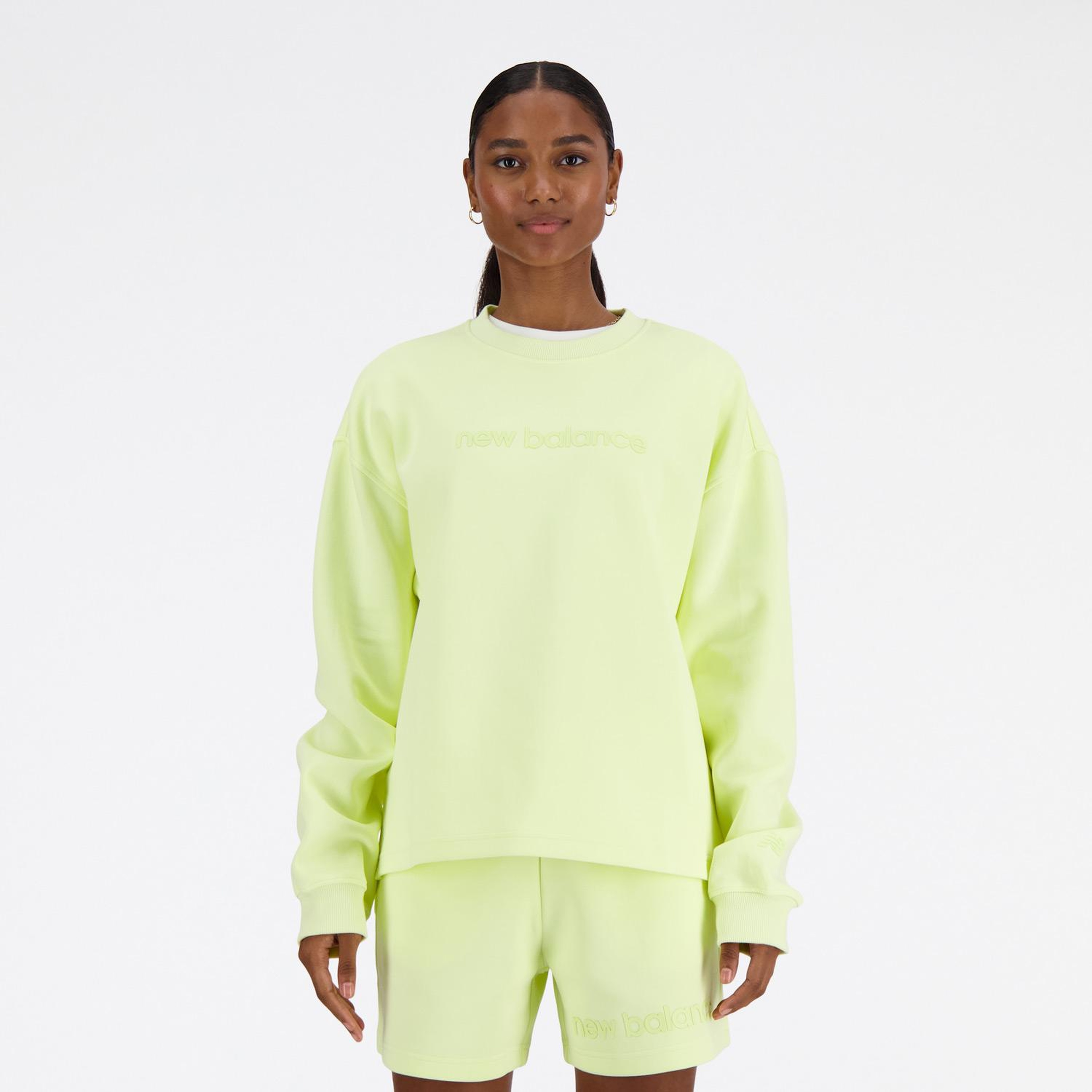 New Balance Hyper Density Triple Knit Crew Kadın Sweatshirt