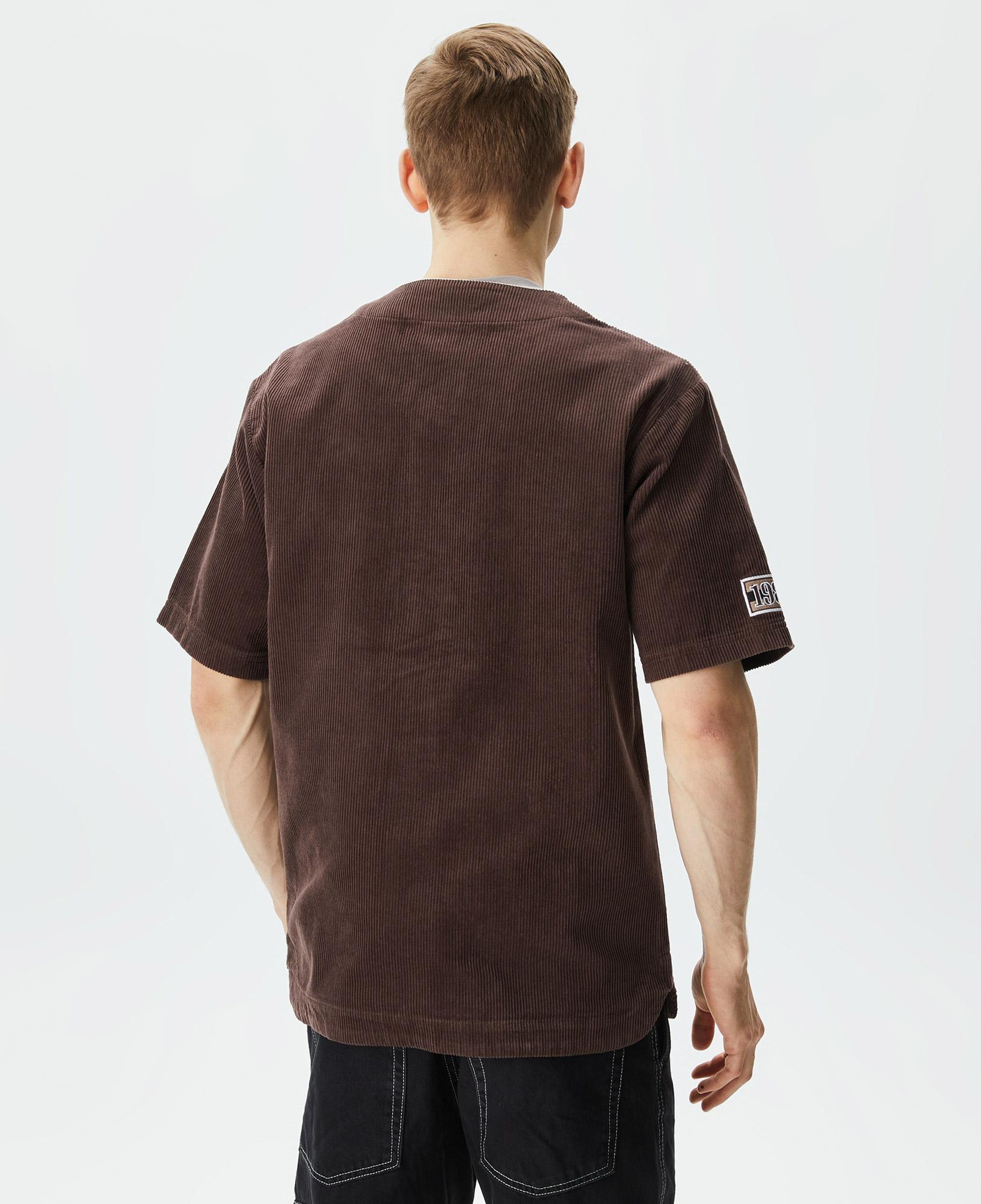 Karl Kani Woven Retro Corduroy Baseball Erkek Kahverengi Gömlek