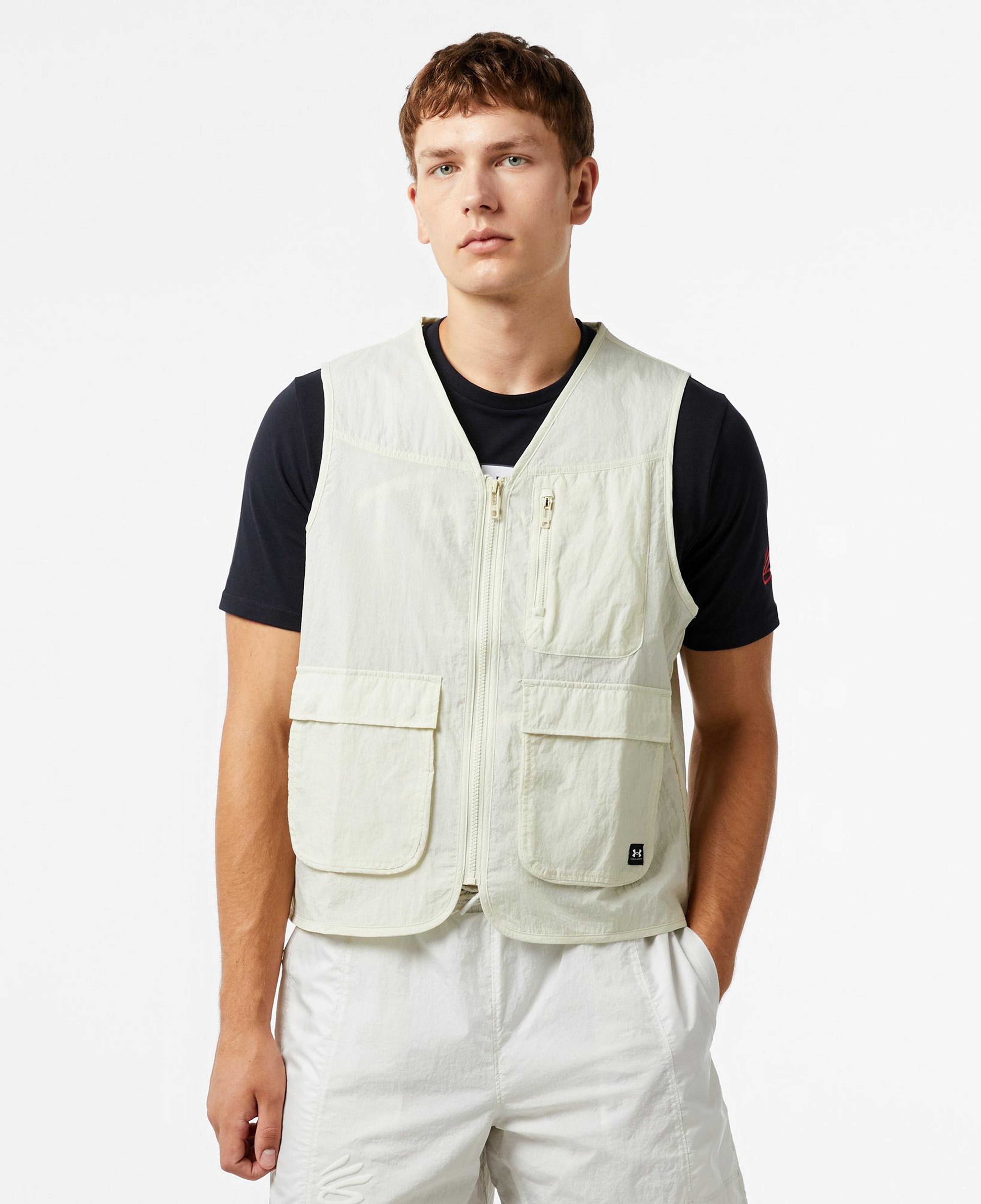 Under Armour Legacy Crinkle Vest Erkek Bej Yelek