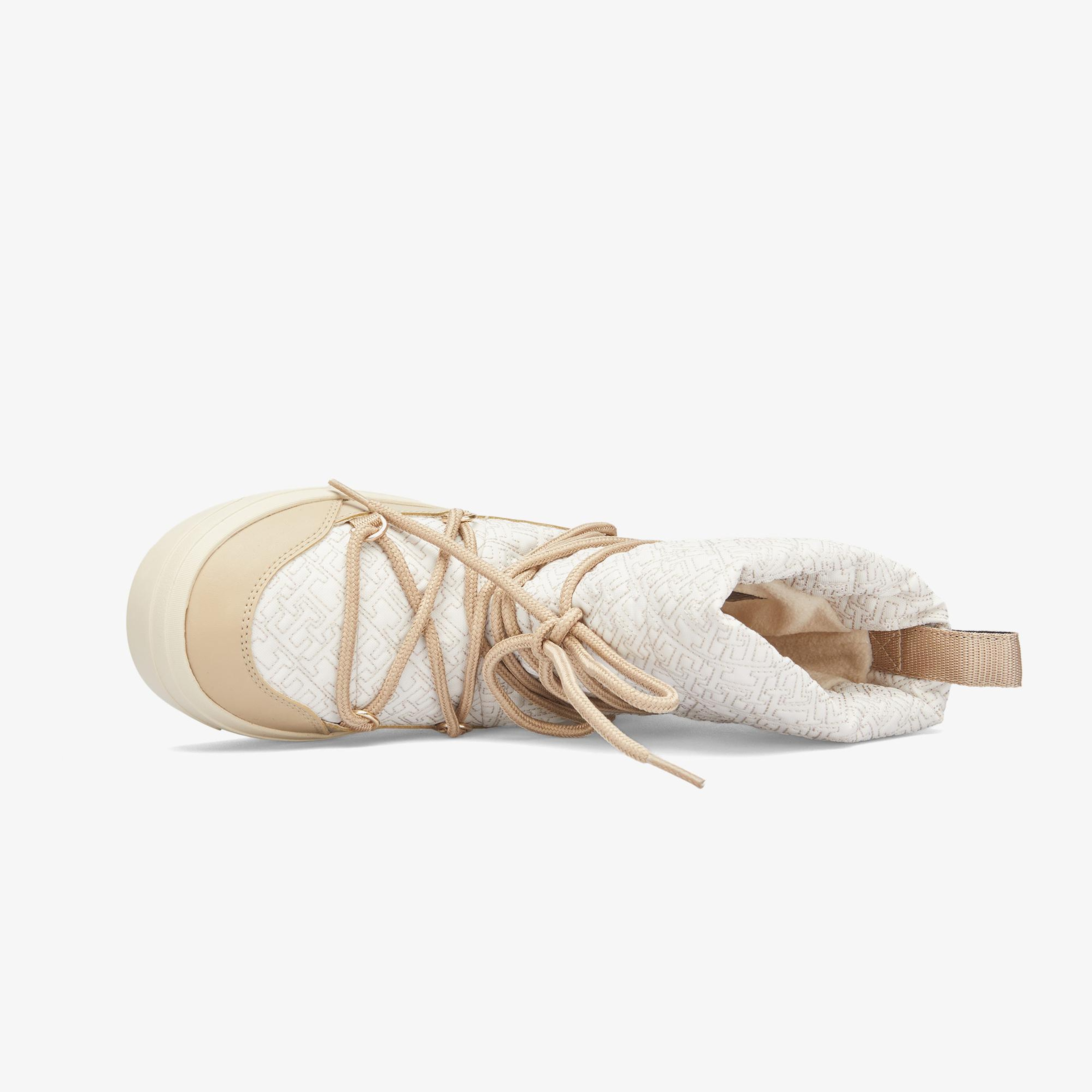 Tommy Hilfiger Lace-Up Monogram Kadın Bej Bot