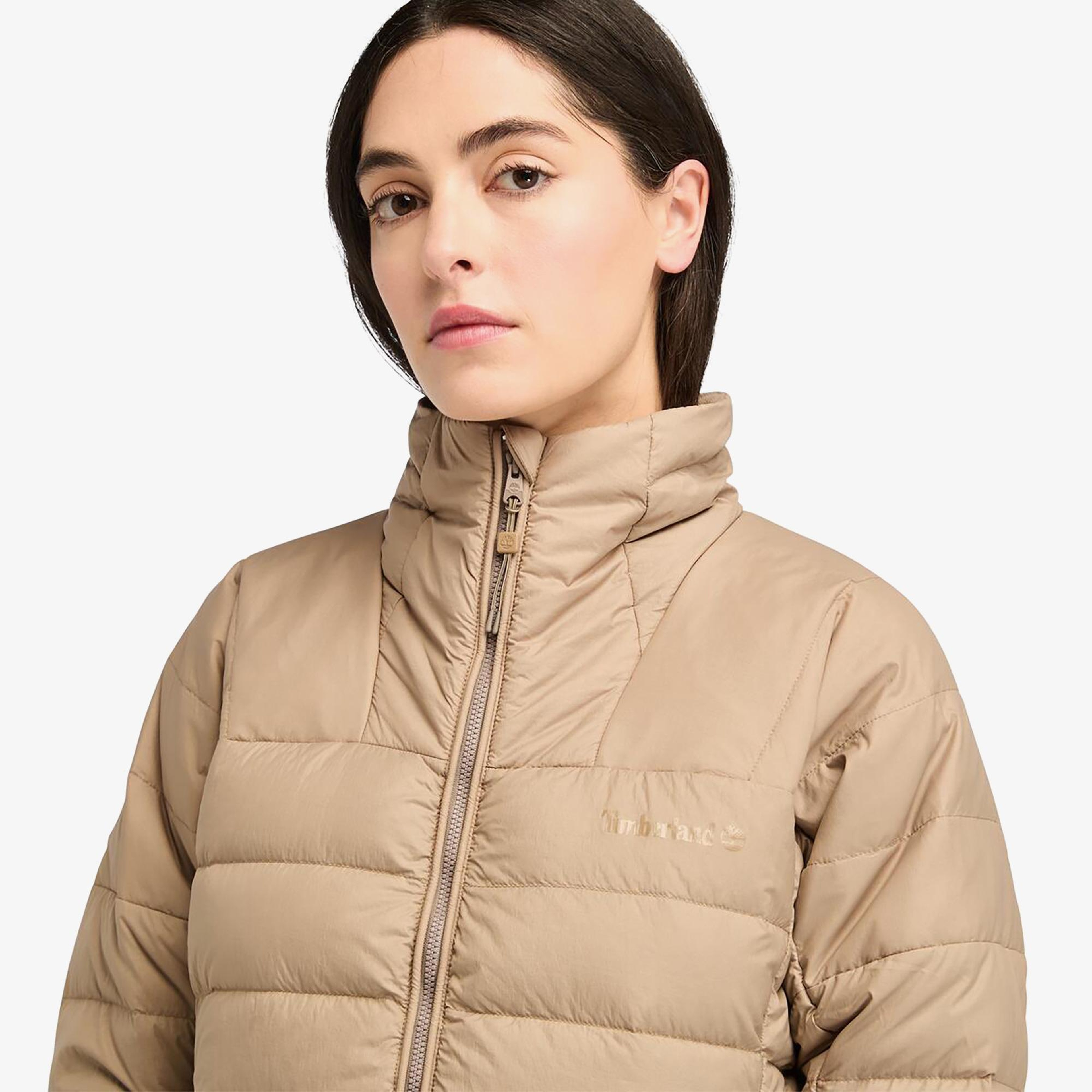 Timberland Bear Head Recycled Down Lightweight Kadın KAhverengi Ceket
