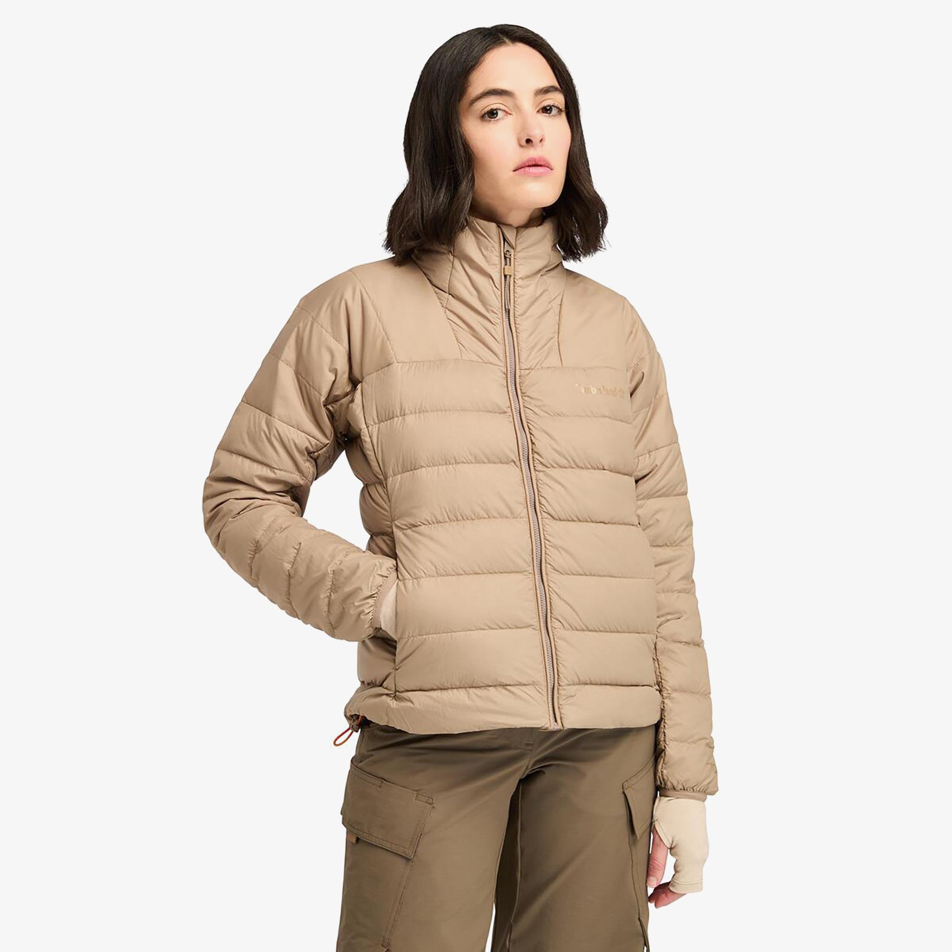 Timberland Bear Head Recycled Down Lightweight Kadın KAhverengi Ceket