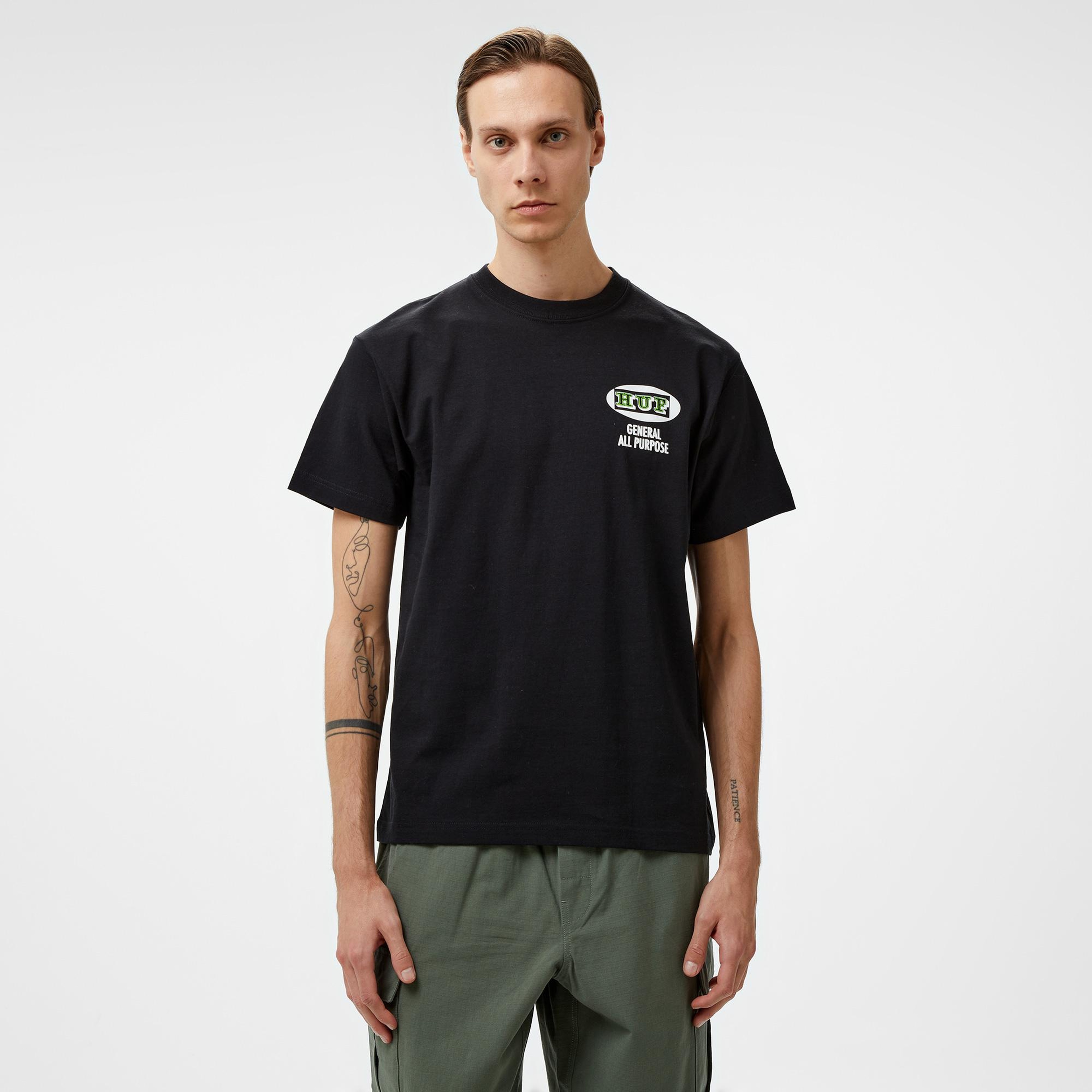 HUF All Purpose Erkek Siyah Tişört