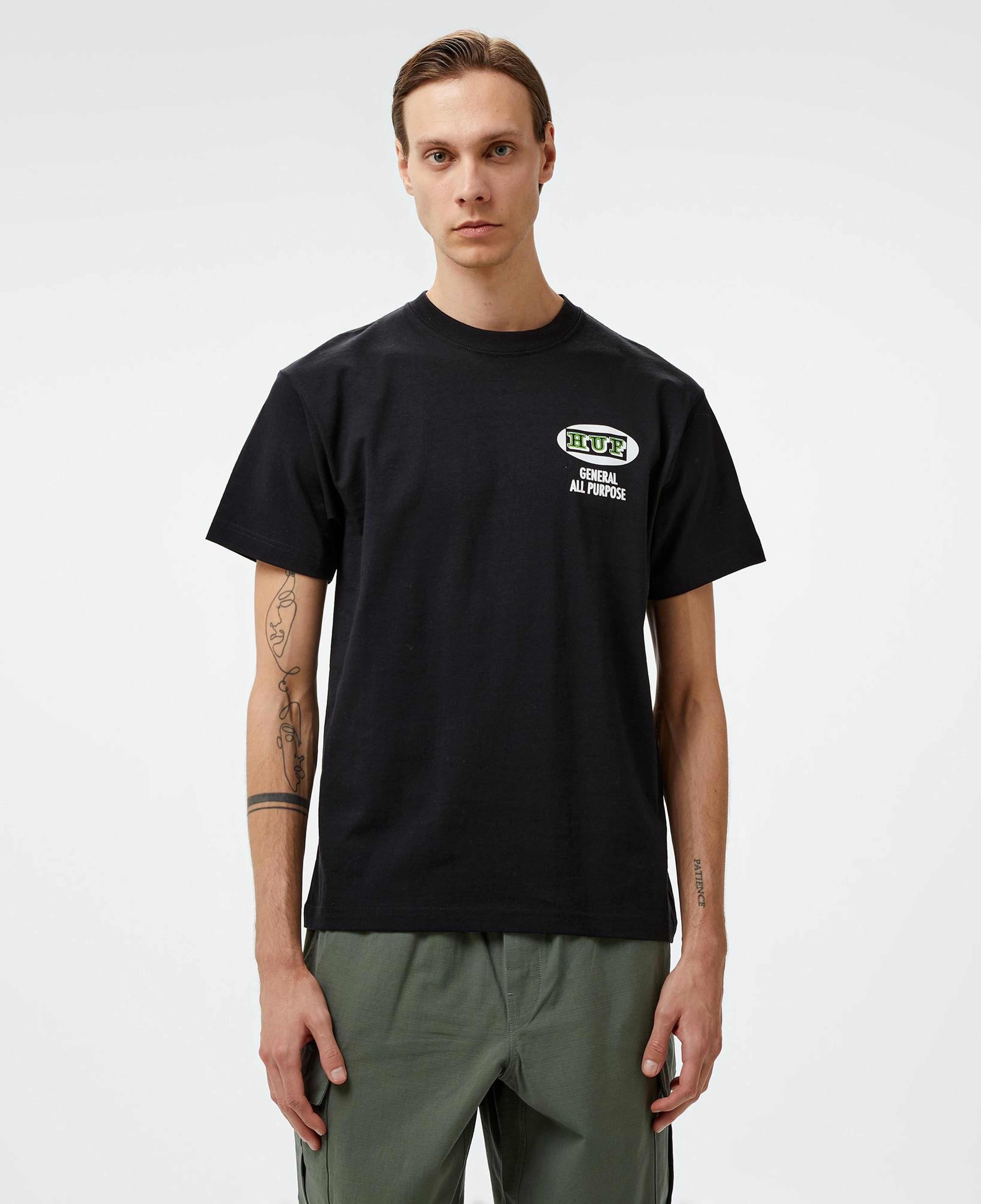 HUF All Purpose Erkek Siyah Tişört