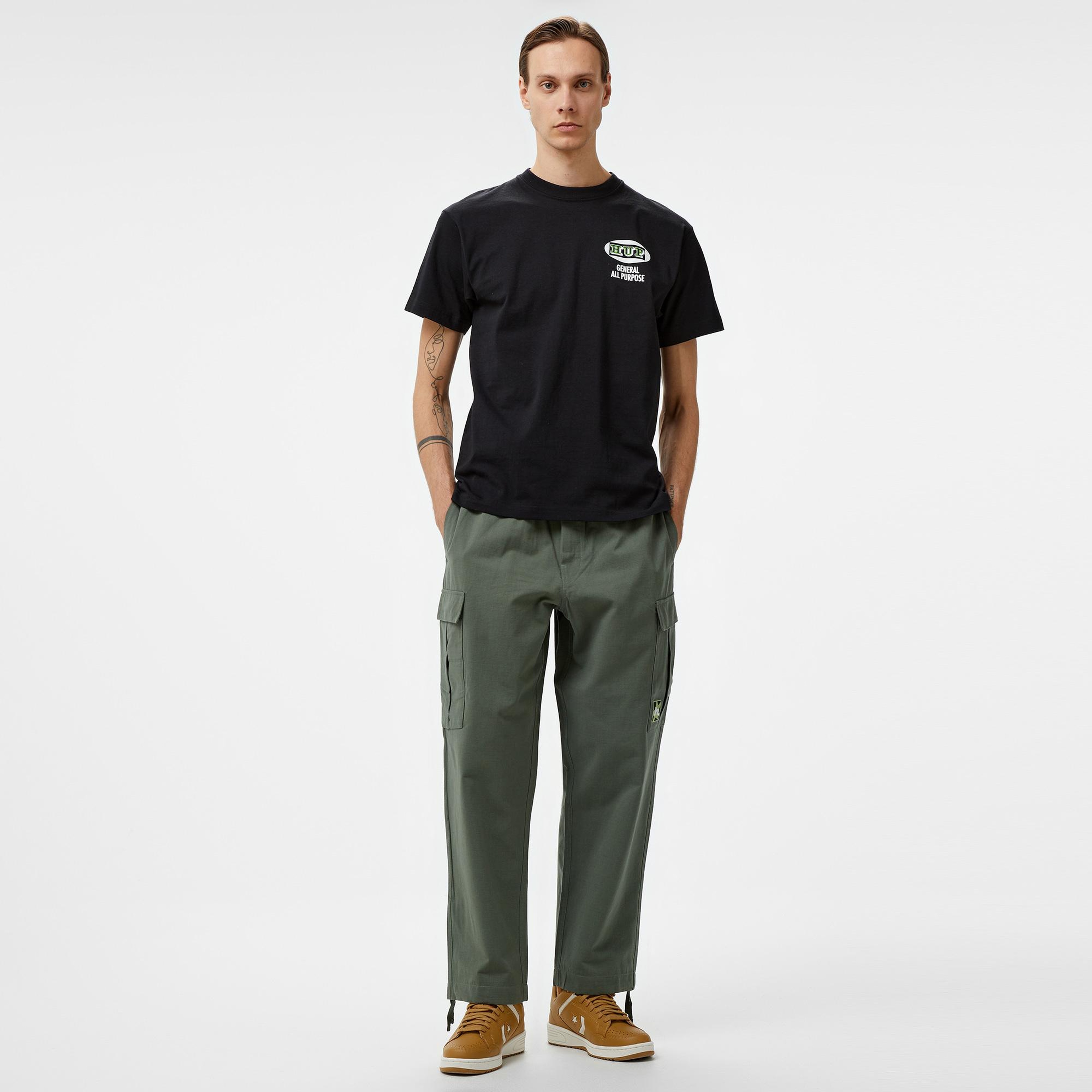 HUF All Purpose Erkek Siyah Tişört