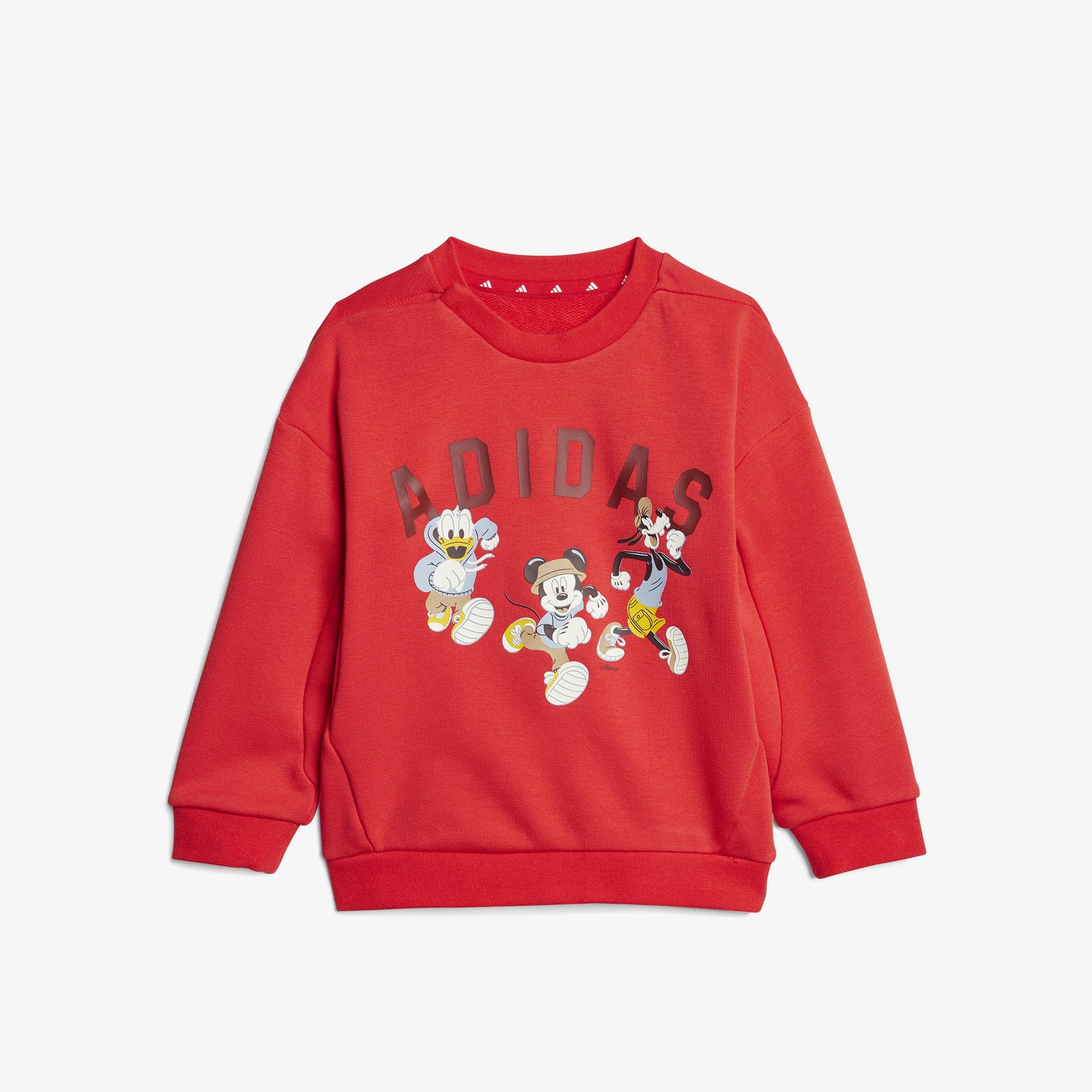 adidas Disney Mickey Mouse Kırmızı Bebek Eşofman Takımı