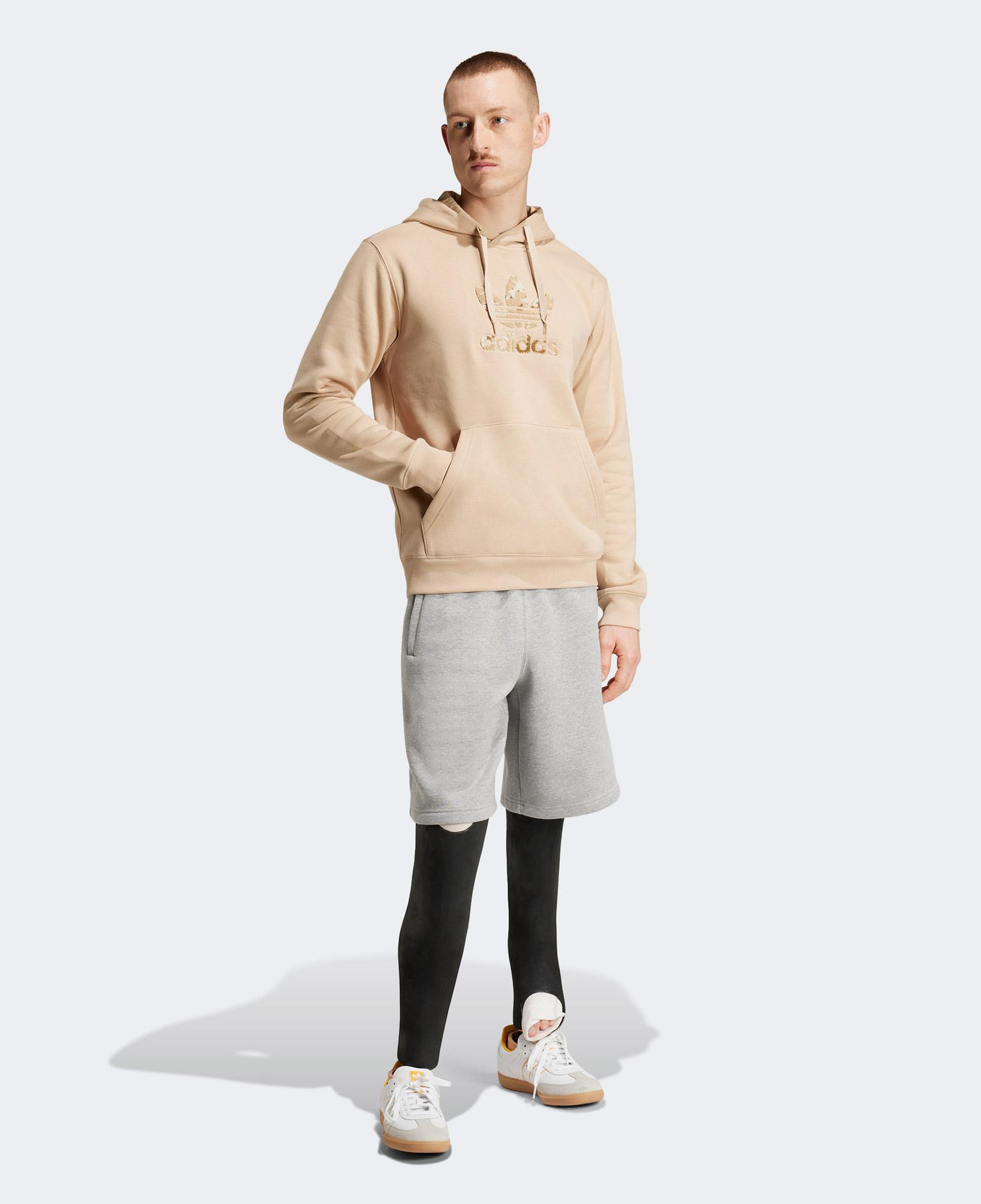 adidas Camo Erkek Bej Hoodie