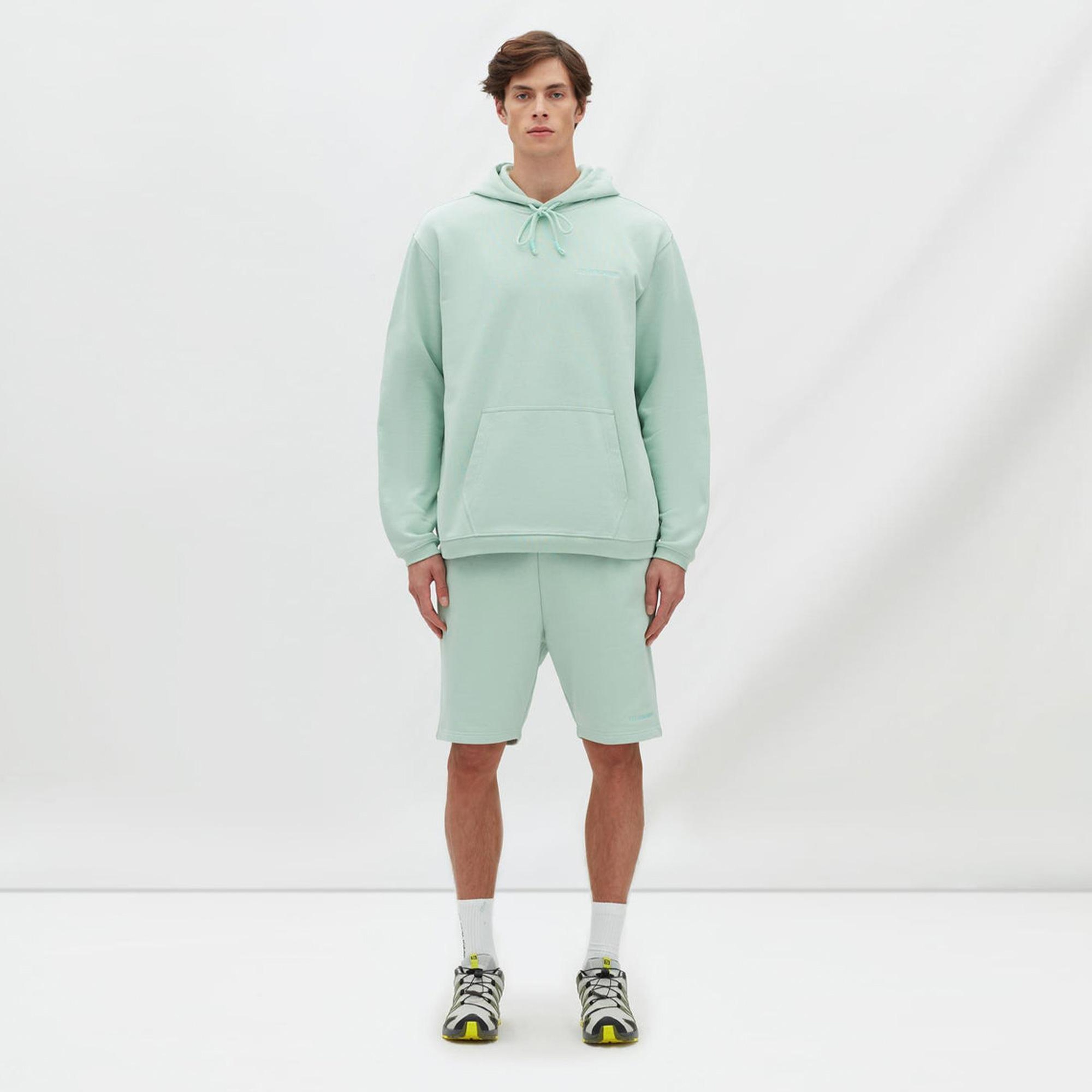 Les Benjamins Essentials Erkek Yeşil Hoodie