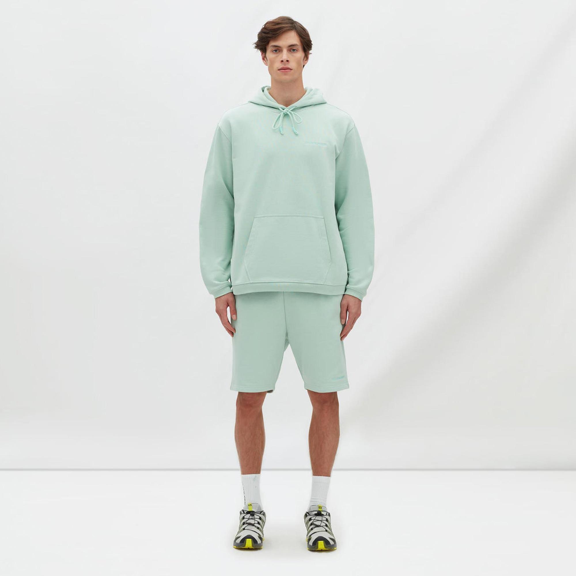 Les Benjamins Essentials Erkek Yeşil Hoodie