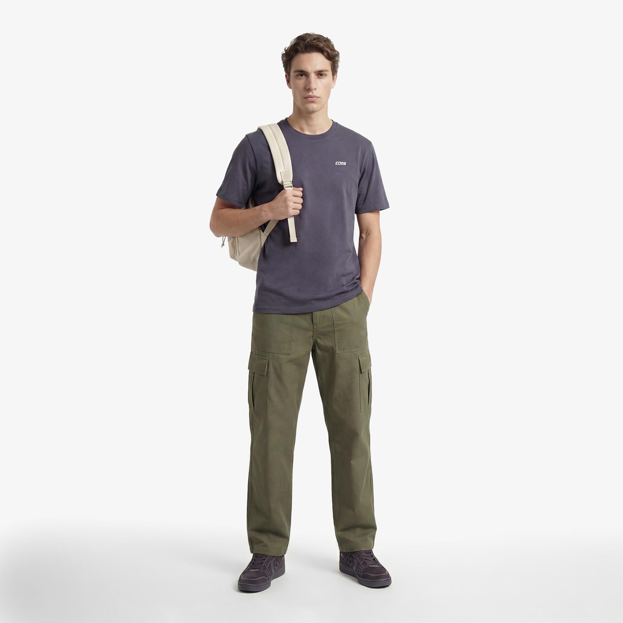 Converse CONS Erkek Mor T-Shirt