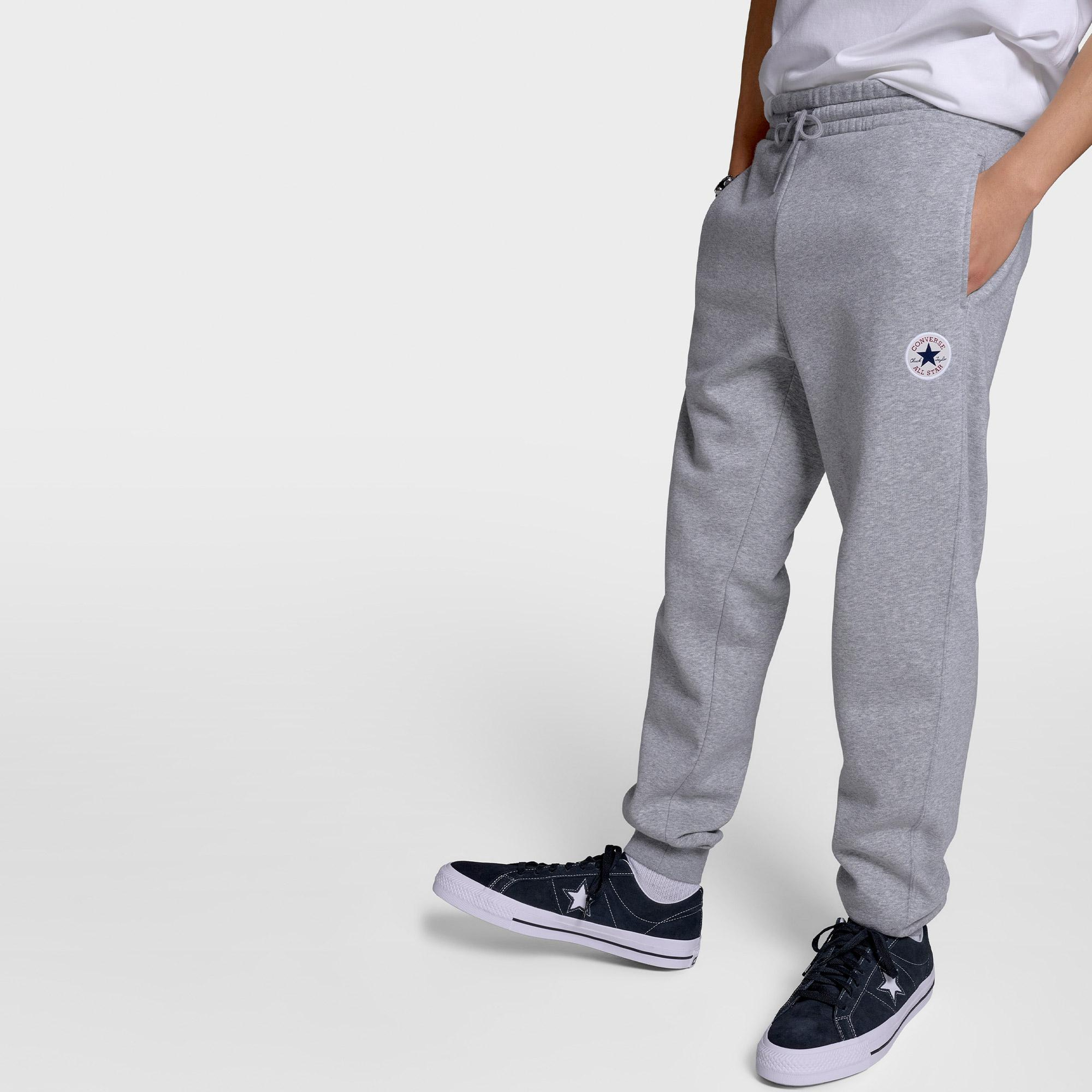 Converse Chuck Taylor All Star Patch Erkek Gri Antrenman Eşofman Altı