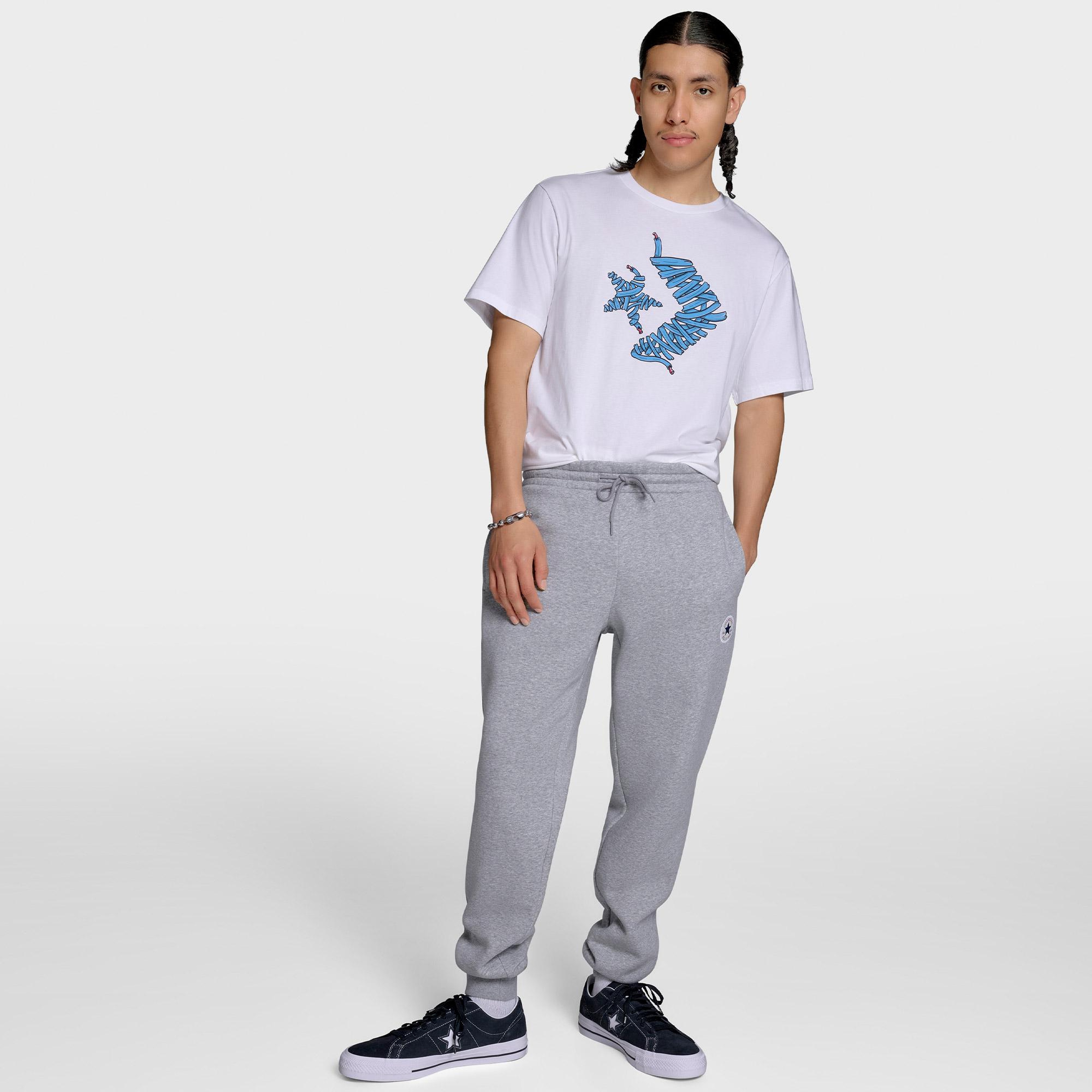 Converse Chuck Taylor All Star Patch Erkek Gri Antrenman Eşofman Altı