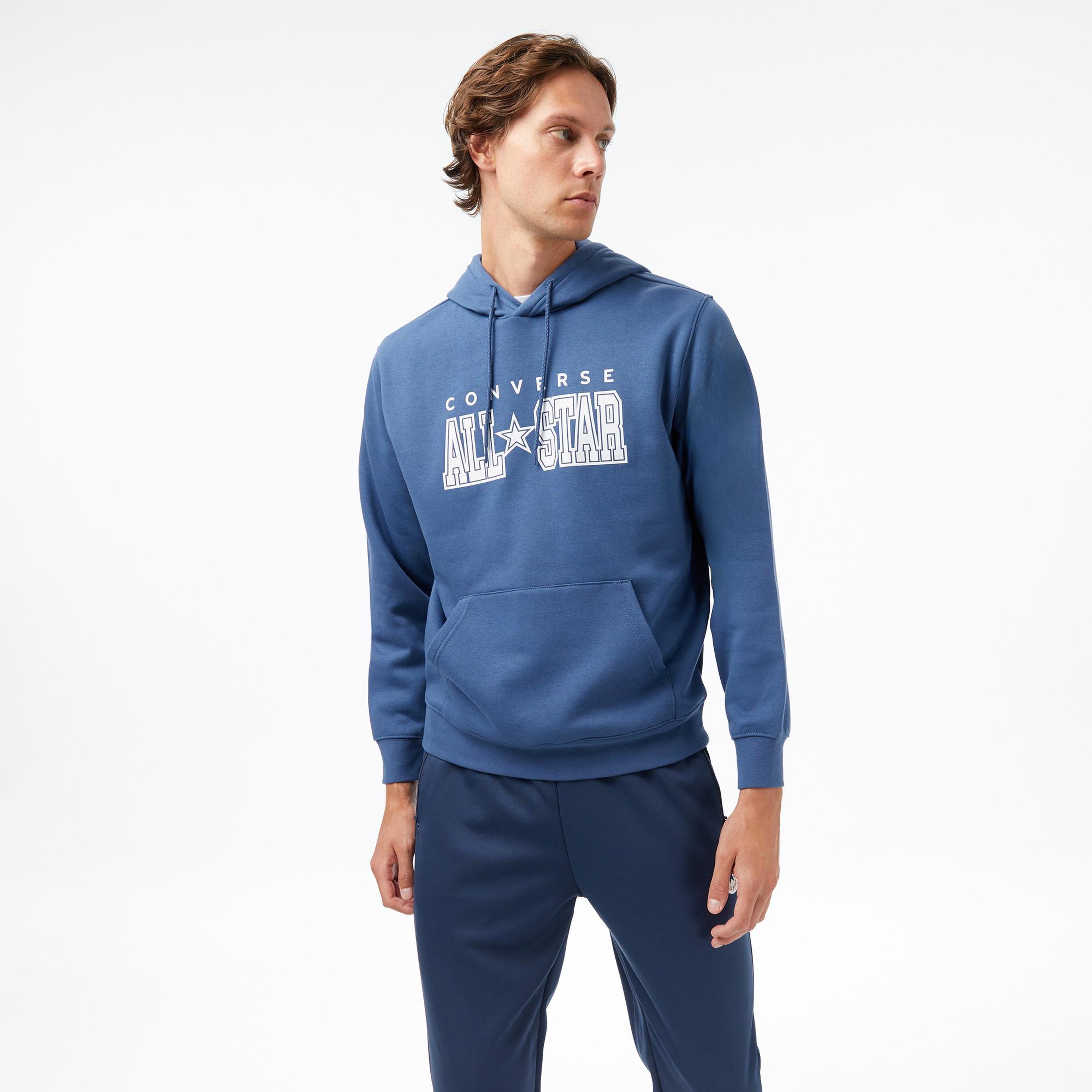Converse Erkek Mavi Sweatshirt