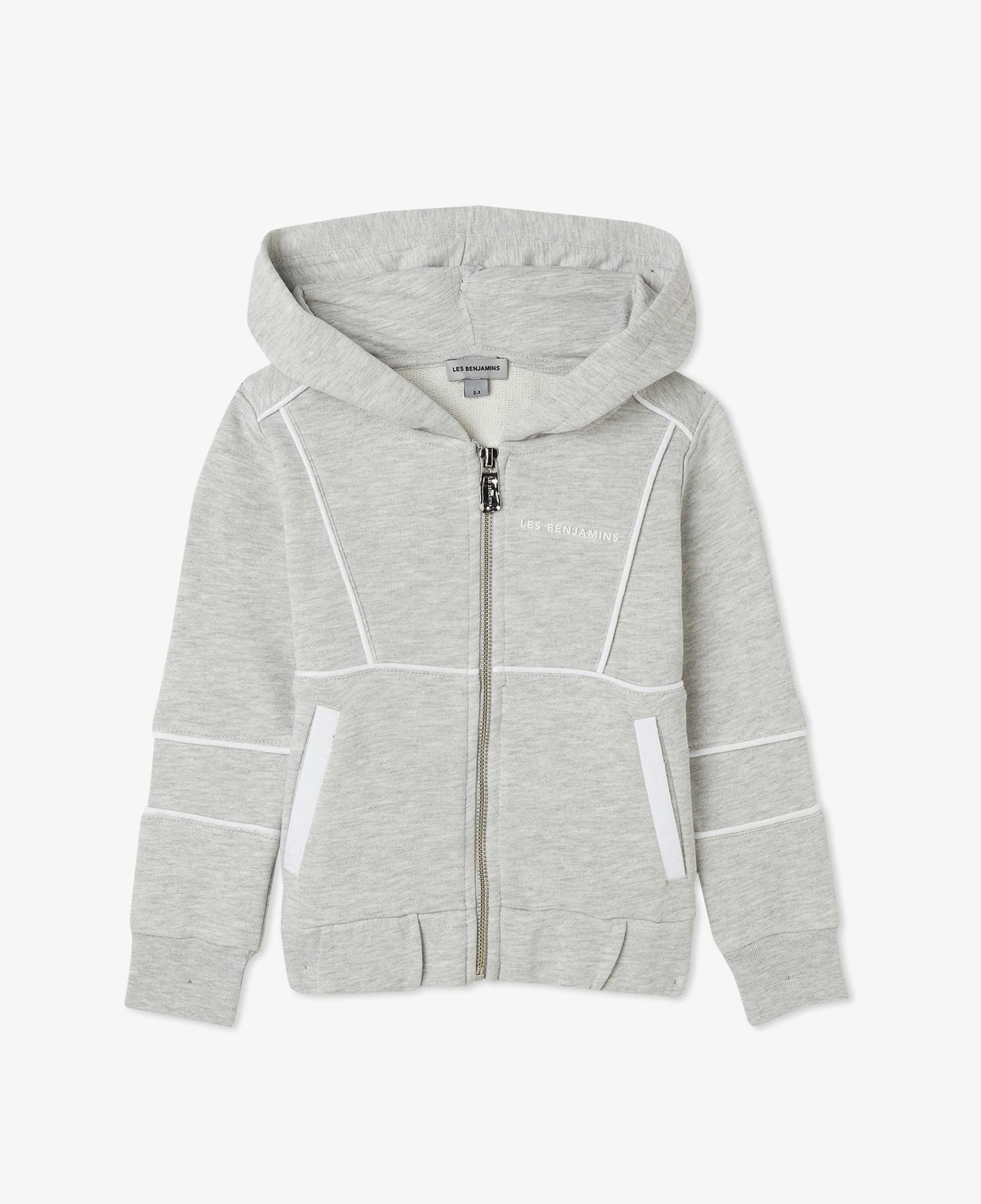 Les Benjamins Zip 403 Çocuk Gri Hoodie