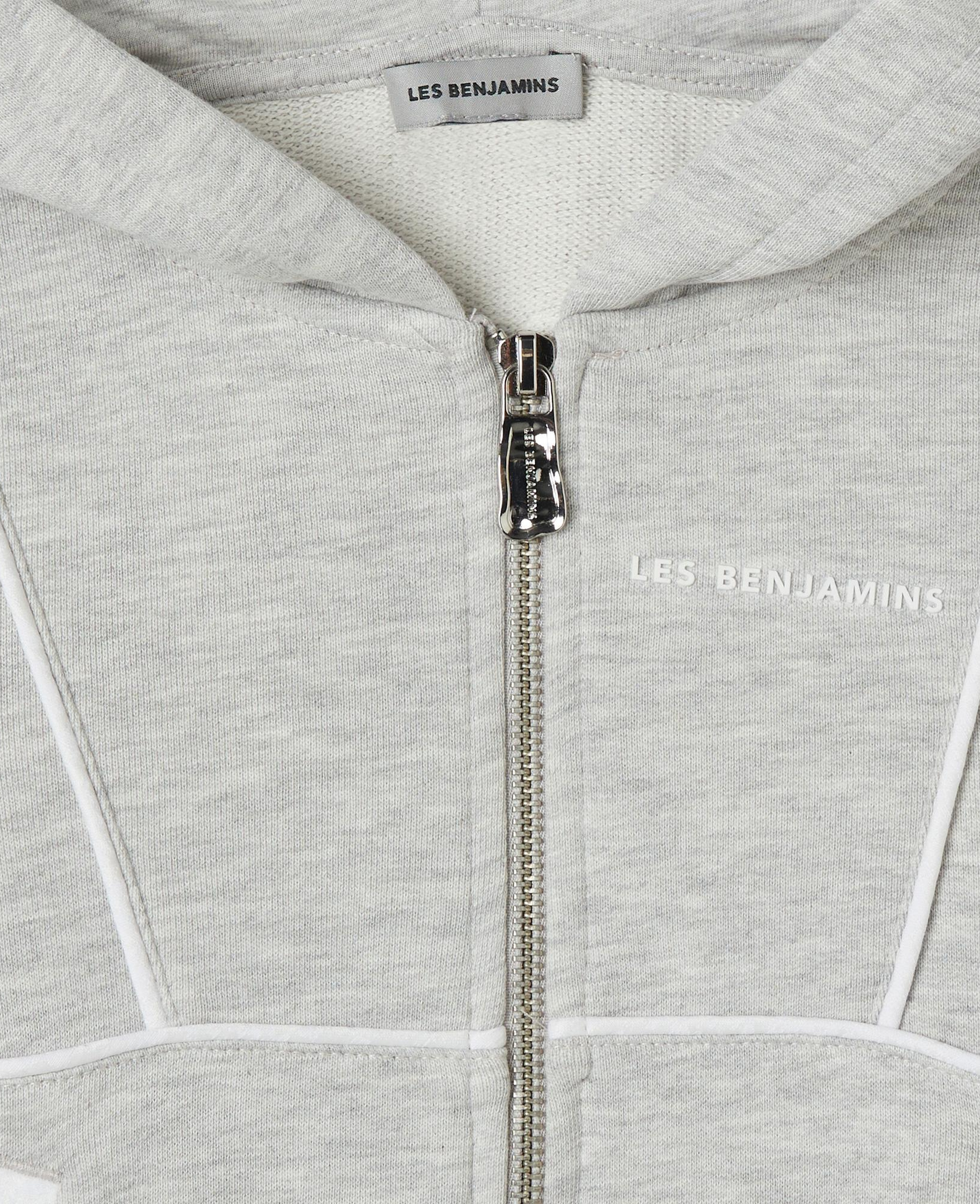 Les Benjamins Zip 403 Çocuk Gri Hoodie