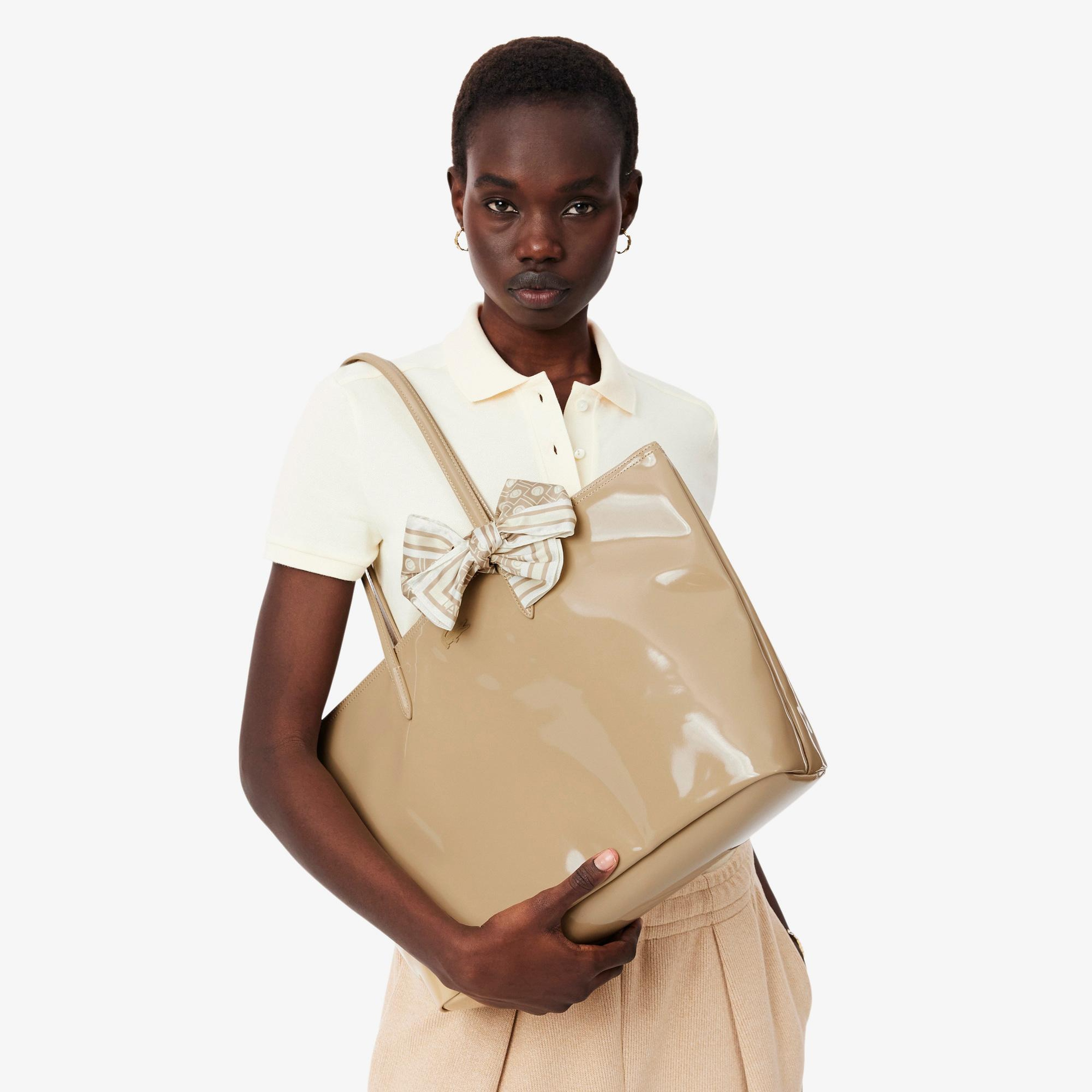 Lacoste Large L.12.12 Kadın Bej Omuz Çantası