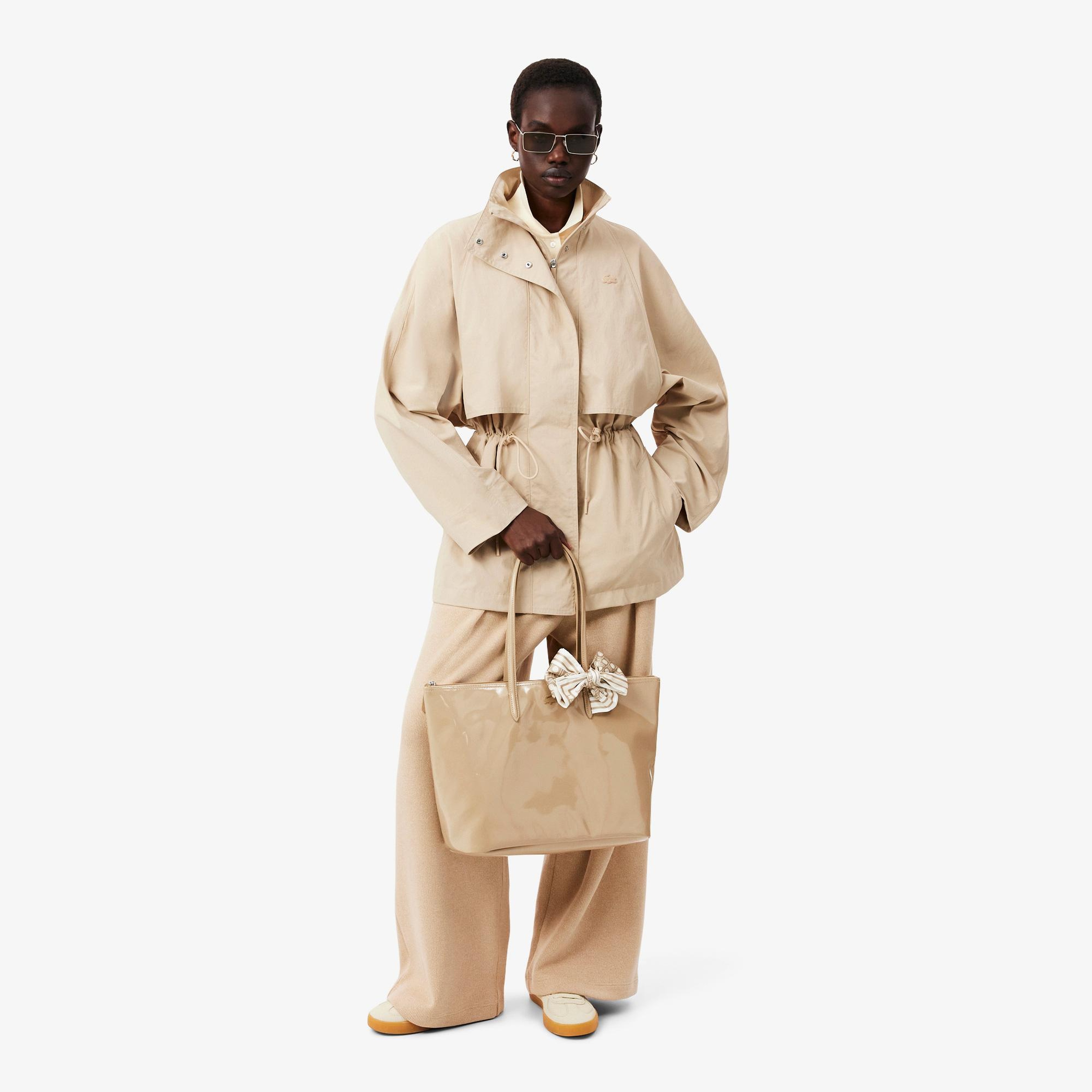 Lacoste Large L.12.12 Kadın Bej Omuz Çantası