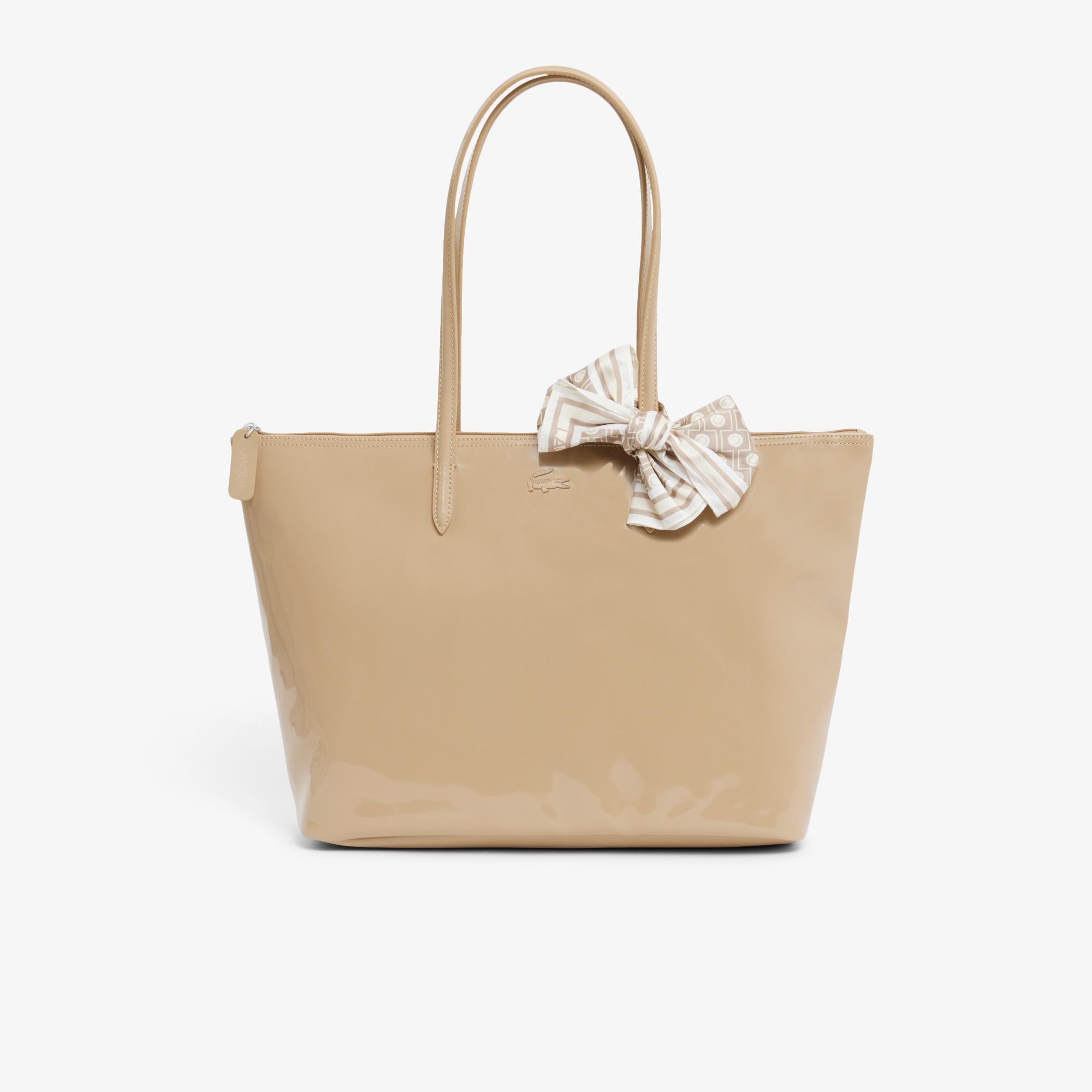 Lacoste Large L.12.12 Kadın Bej Omuz Çantası