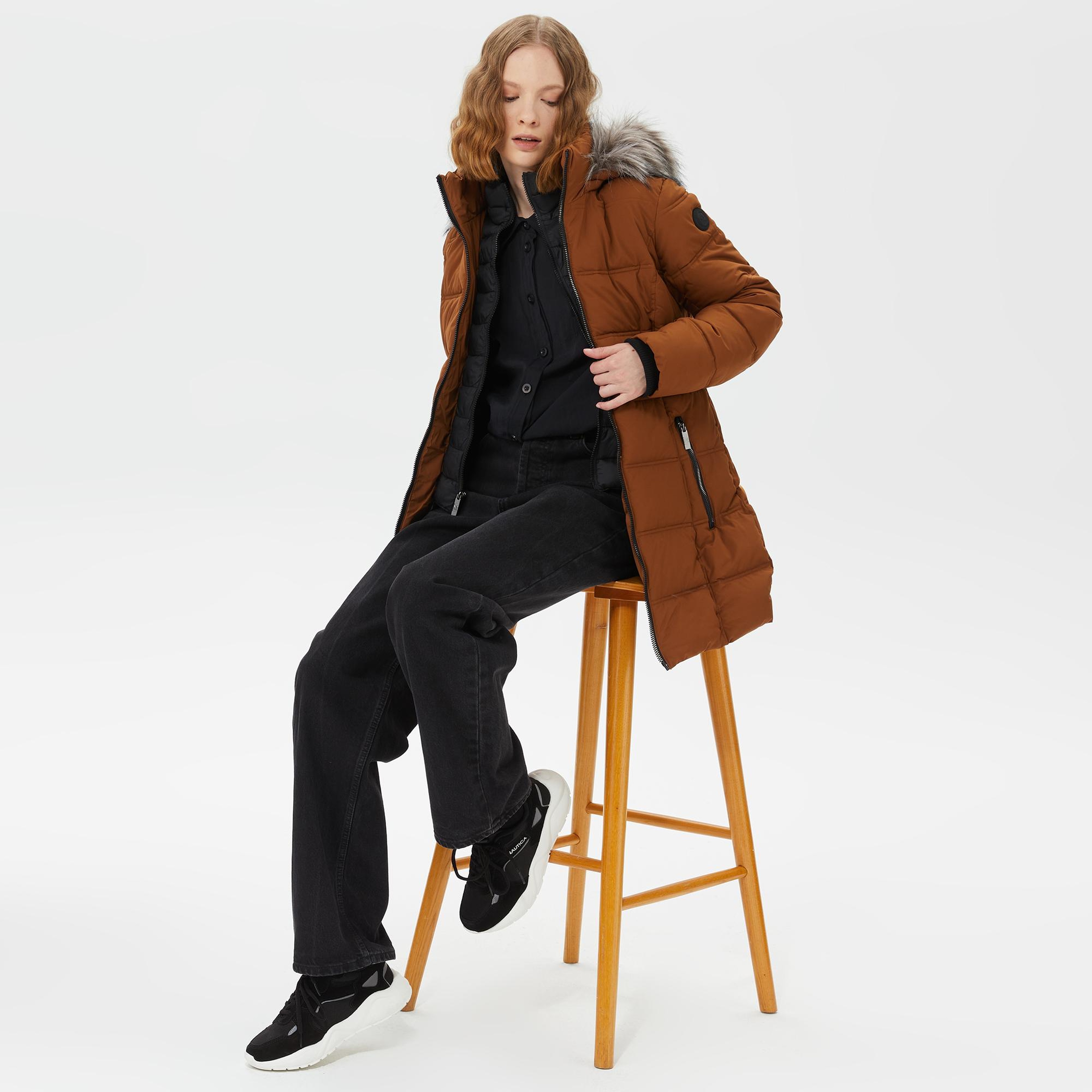 Nautica Kadın Kahverengi Mont